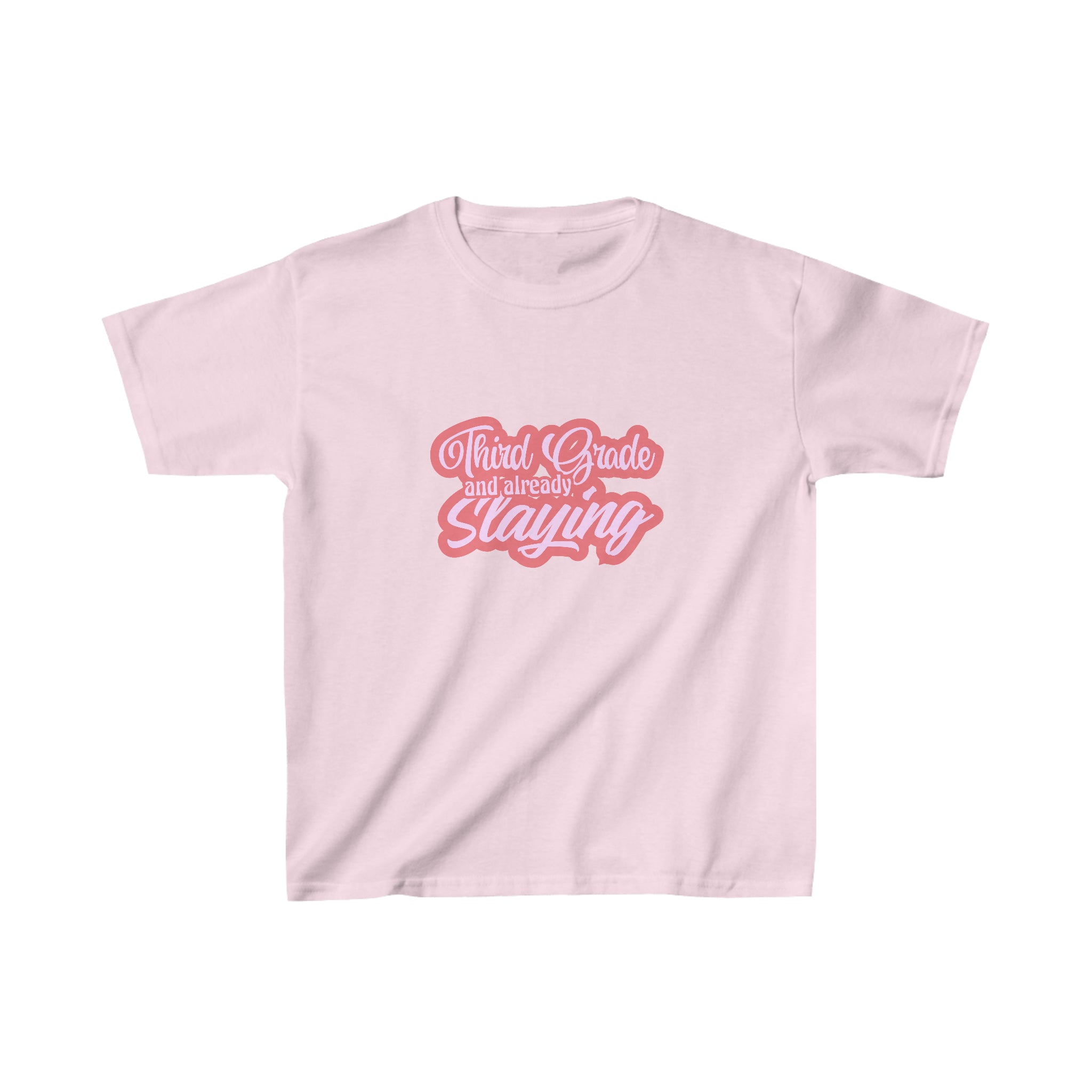 Slaying in Third Grade Shirt | School Kids Heavy Cotton™ Tee