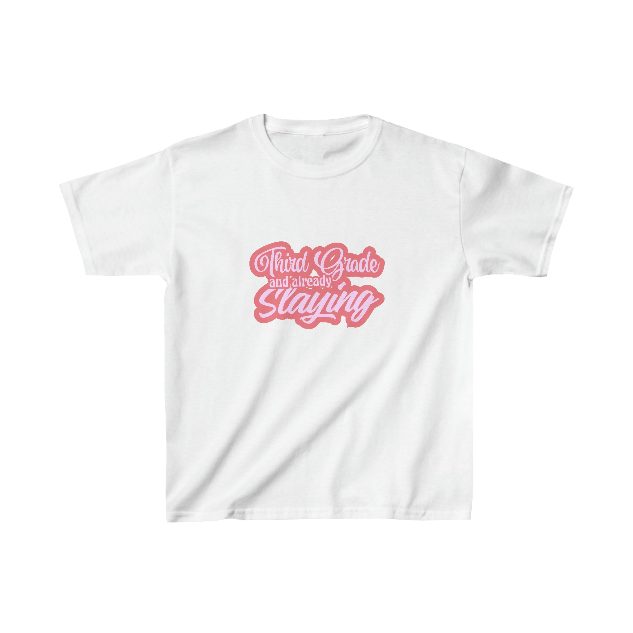 Slaying in Third Grade Shirt | School Kids Heavy Cotton™ Tee