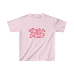 Slaying in Third Grade Shirt | School Kids Heavy Cotton™ Tee