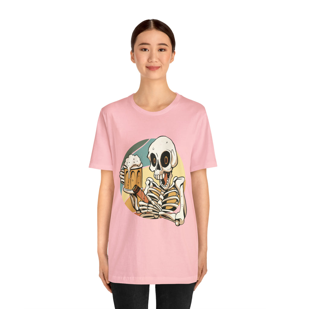 Skeleton Beer Shirt | Drink Beer Unisex T-Shirt