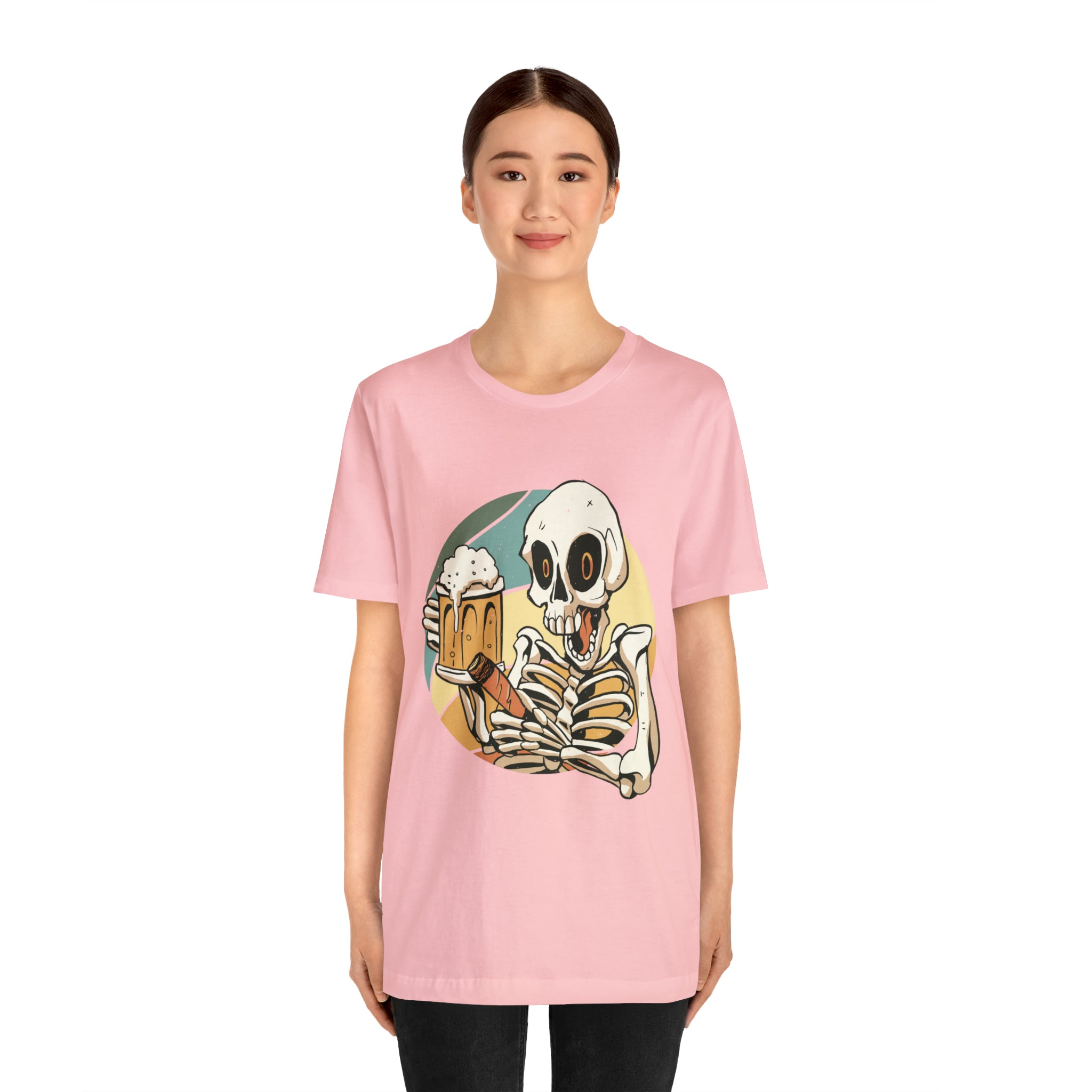 Skeleton Beer Shirt | Drink Beer Unisex T-Shirt