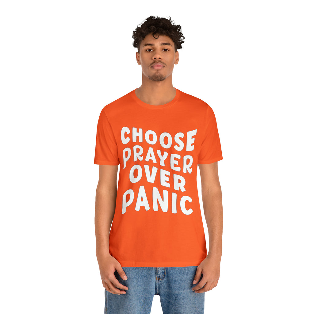 Prayer Over Panic Unisex Shirt | Religious Shirt for Prayers