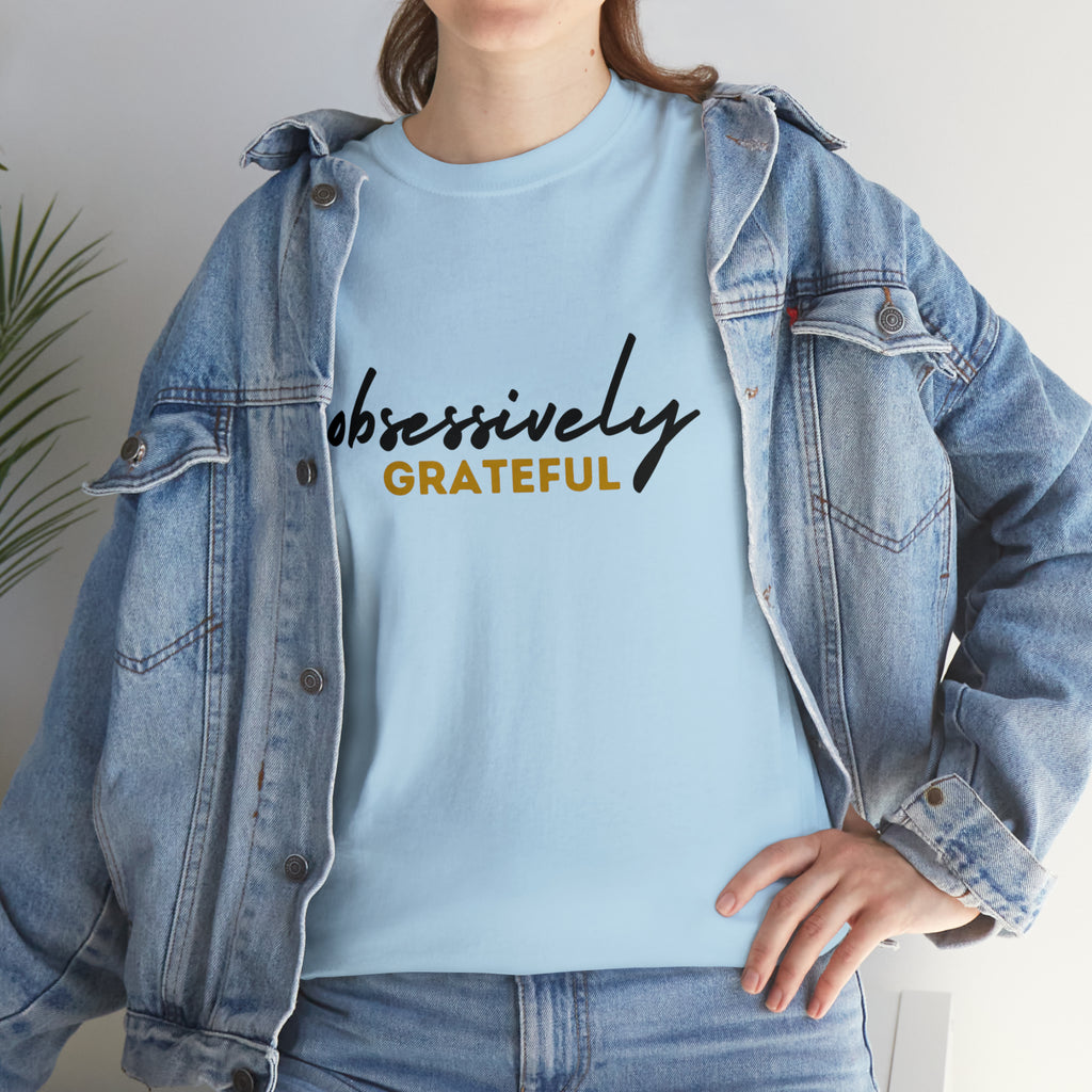 Obsessively Grateful Shirt | Minimalist Unisex T-Shirt