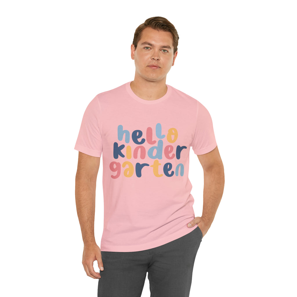 Hello Kindergarten School Shirt | First day of School Unisex T-Shirt