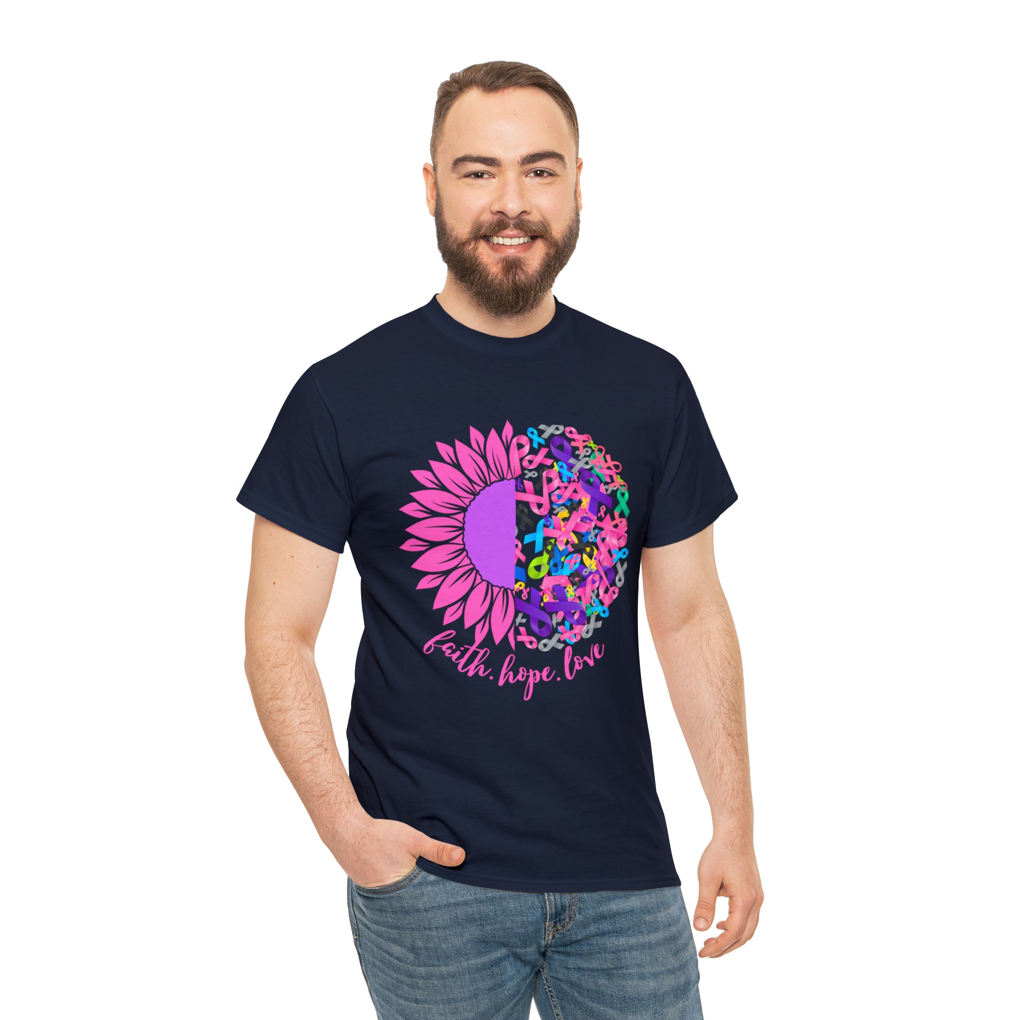 Faith Hope Love Shirt | Cancer Warrior Support Unisex T-Shirt