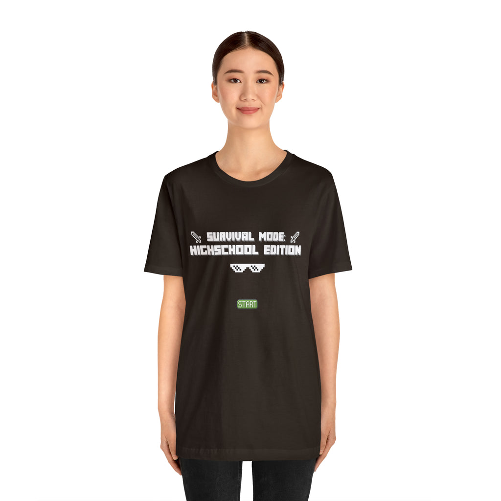 Highschool Survival Mode Shirt | Minecraft School Unisex T-Shirt