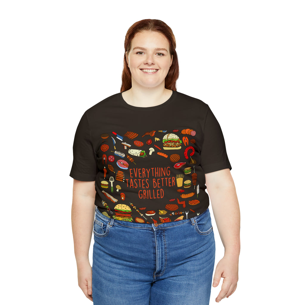 Everything Tastes Better Grilled Shirt | Grilling Love Unisex T-Shirt
