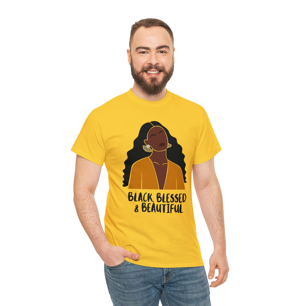 Black, Blessed & Beautiful Shirt | Empowered & Beautiful Cotton T-shirt