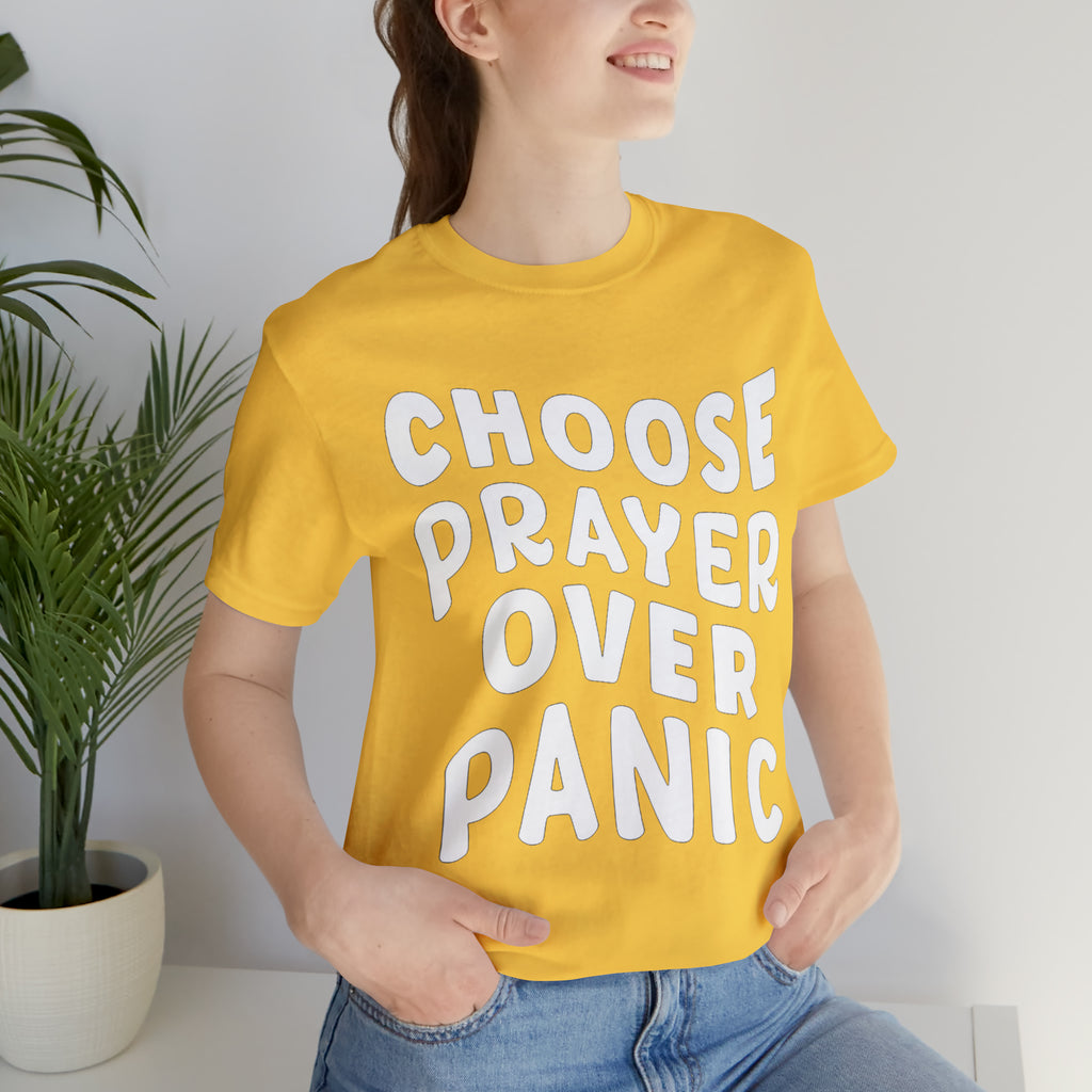 Prayer Over Panic Unisex Shirt | Religious Shirt for Prayers
