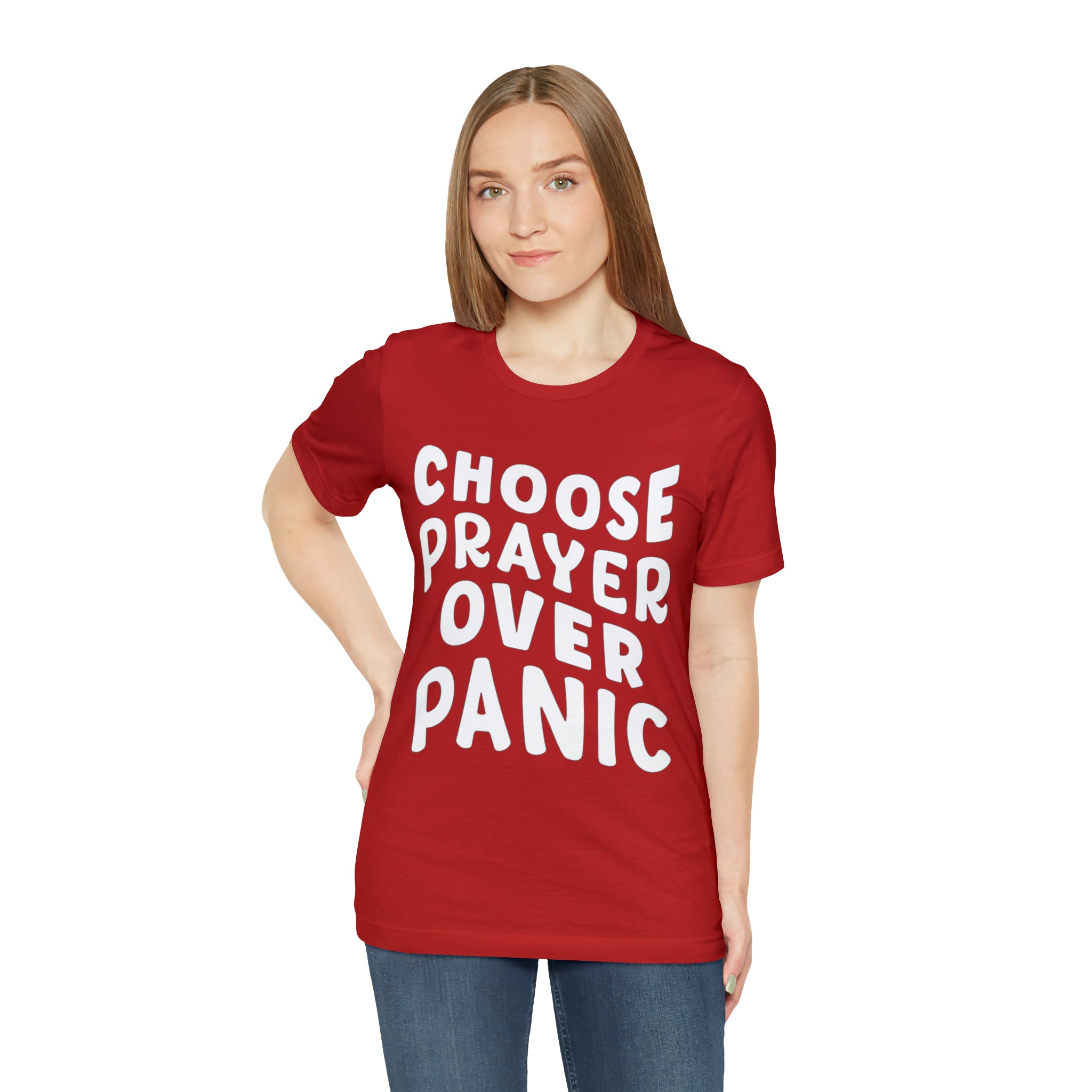 Prayer Over Panic Unisex Shirt | Religious Shirt for Prayers