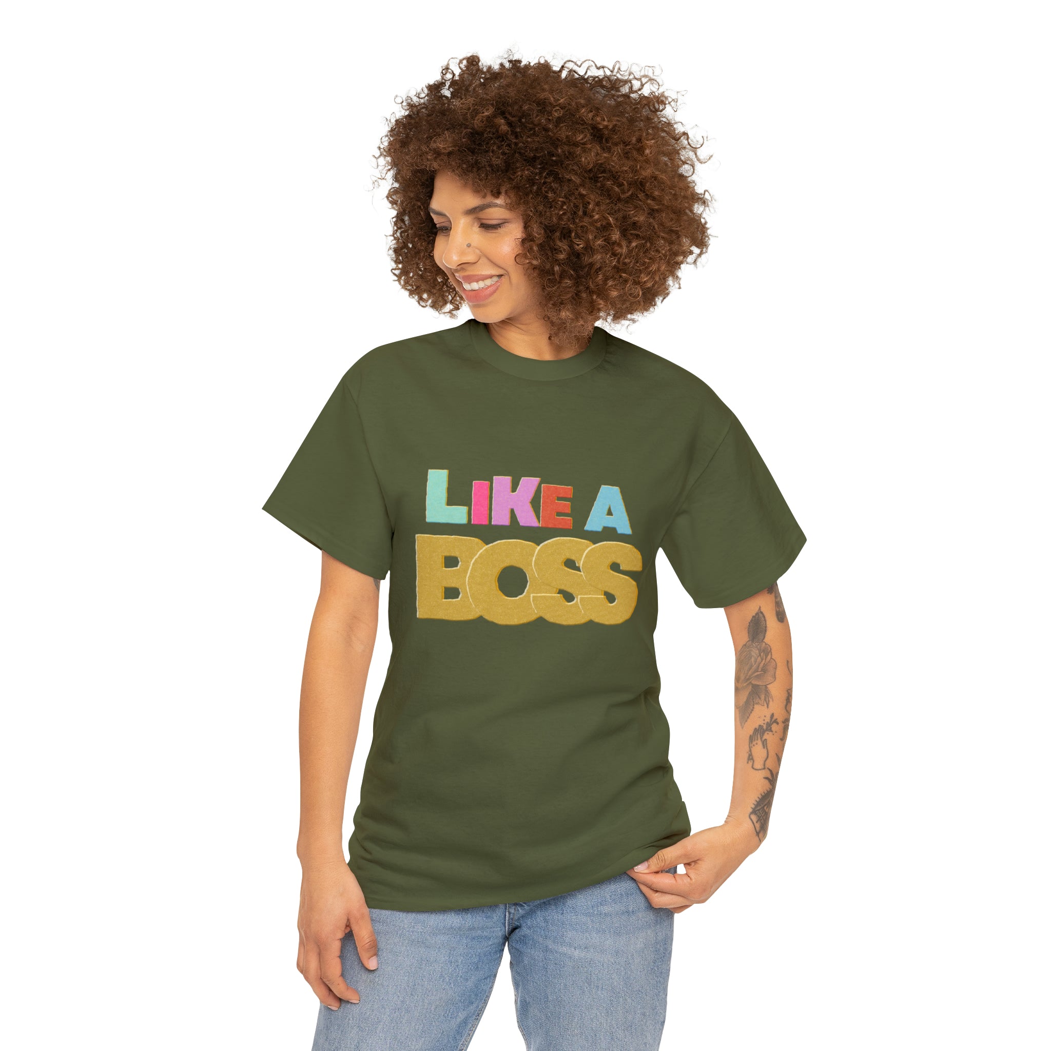 Like A Boss Shirt | Colorful Boss Vibes Statement Tee
