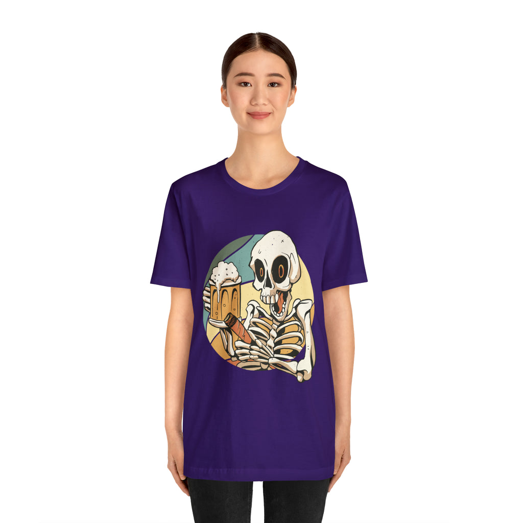 Skeleton Beer Shirt | Drink Beer Unisex T-Shirt