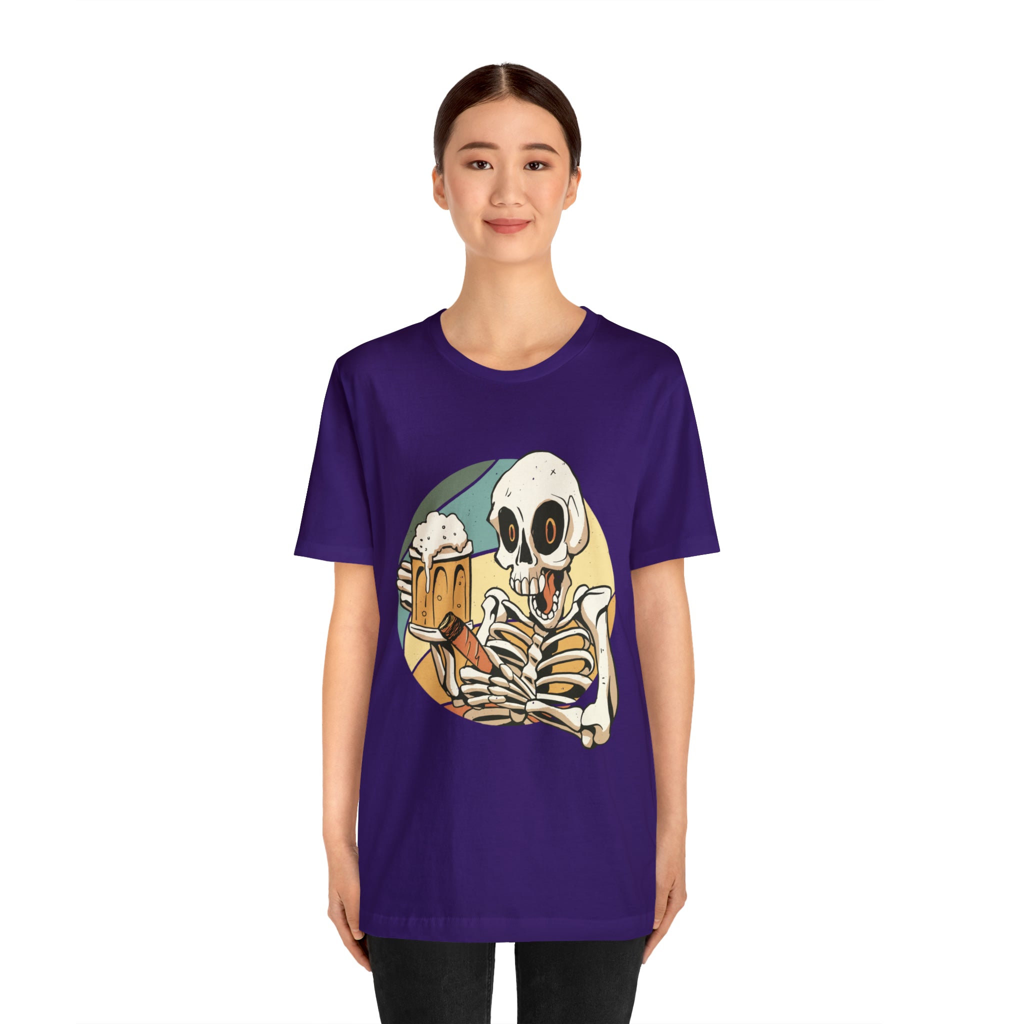 Skeleton Beer Shirt | Drink Beer Unisex T-Shirt