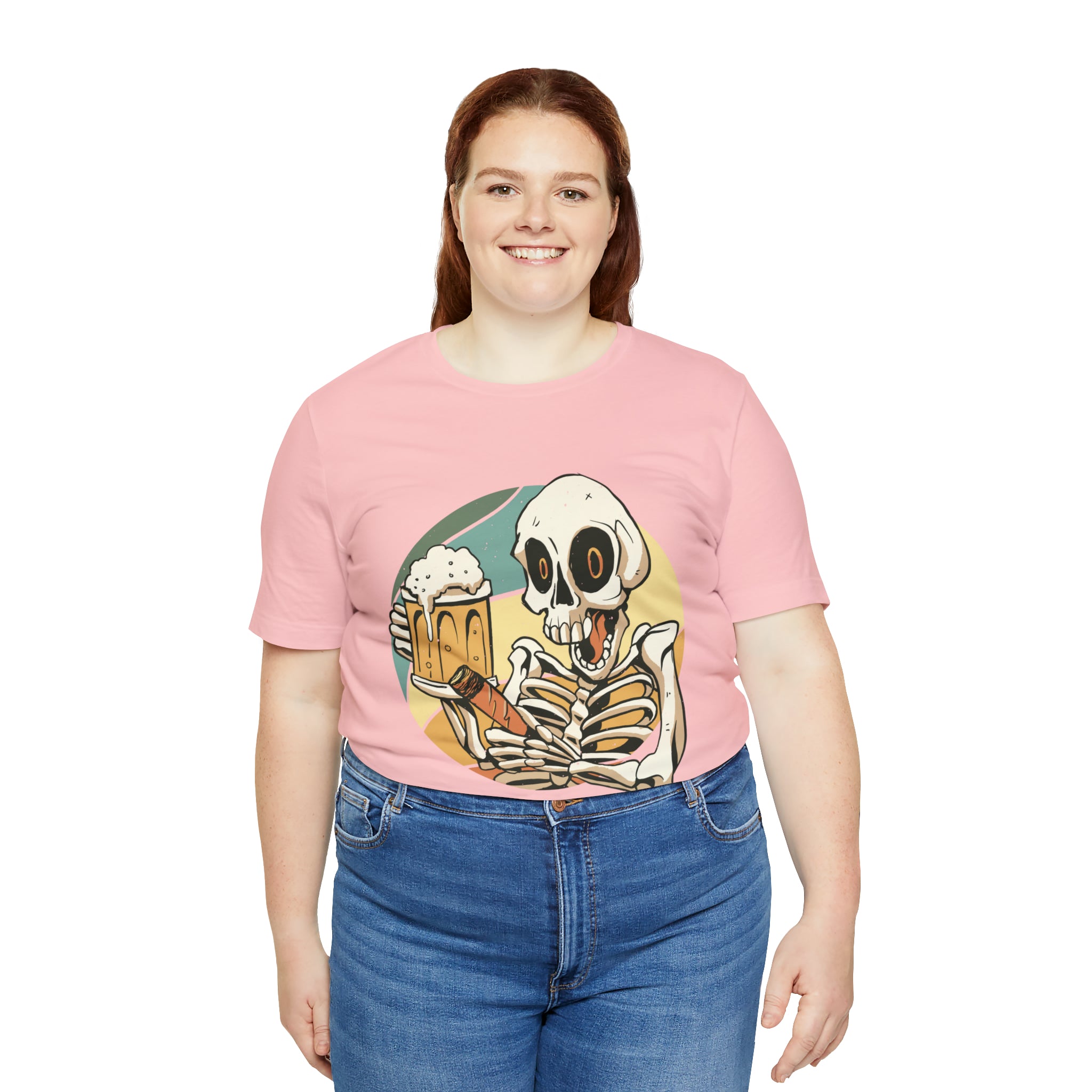 Skeleton Beer Shirt | Drink Beer Unisex T-Shirt