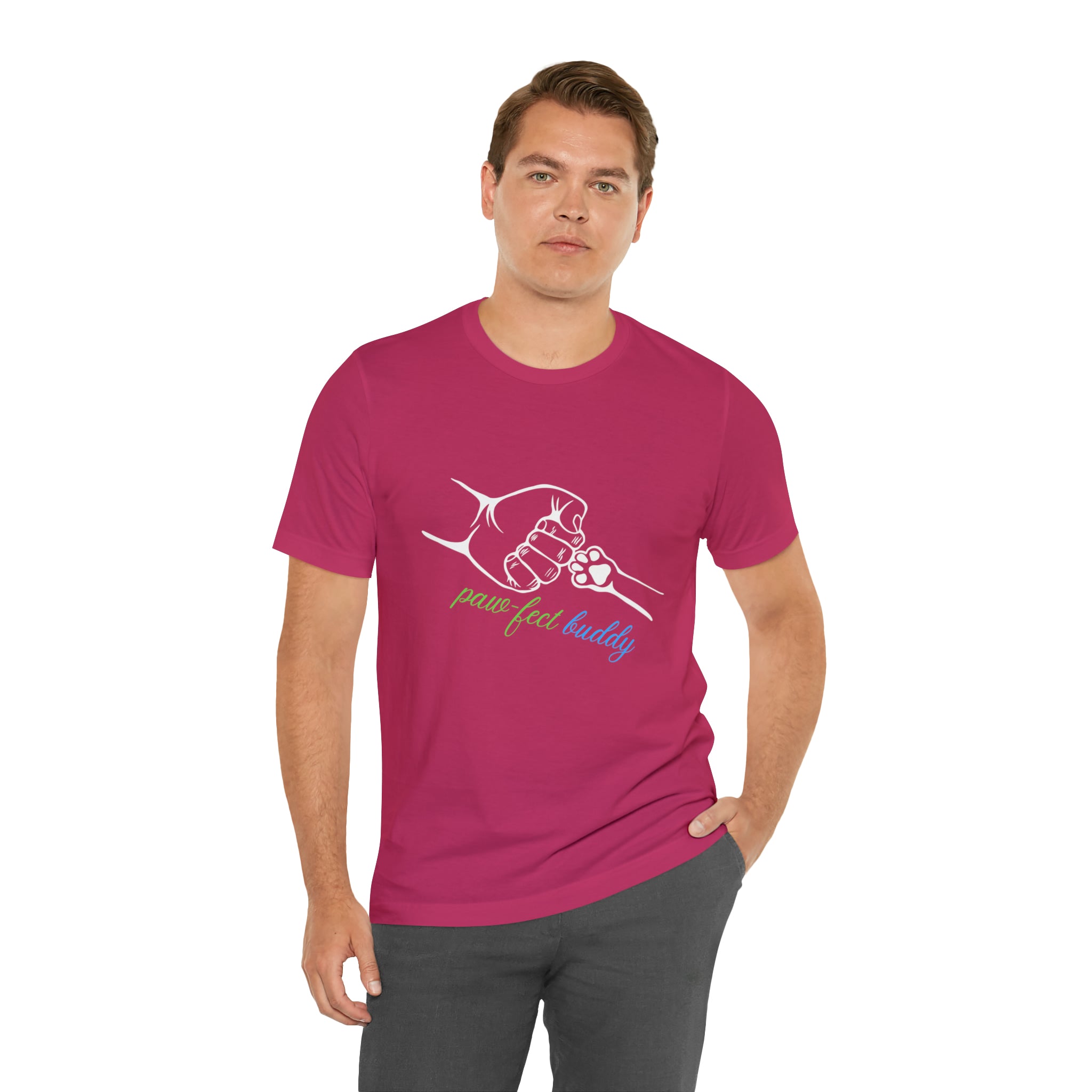 Paw-fect Buddy Sort Sleeve Shirt | Dog Lover Unisex T-Shirt
