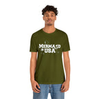 Mermaid in USA July 4th Shirt | July 4th Independence Statement T-Shirt