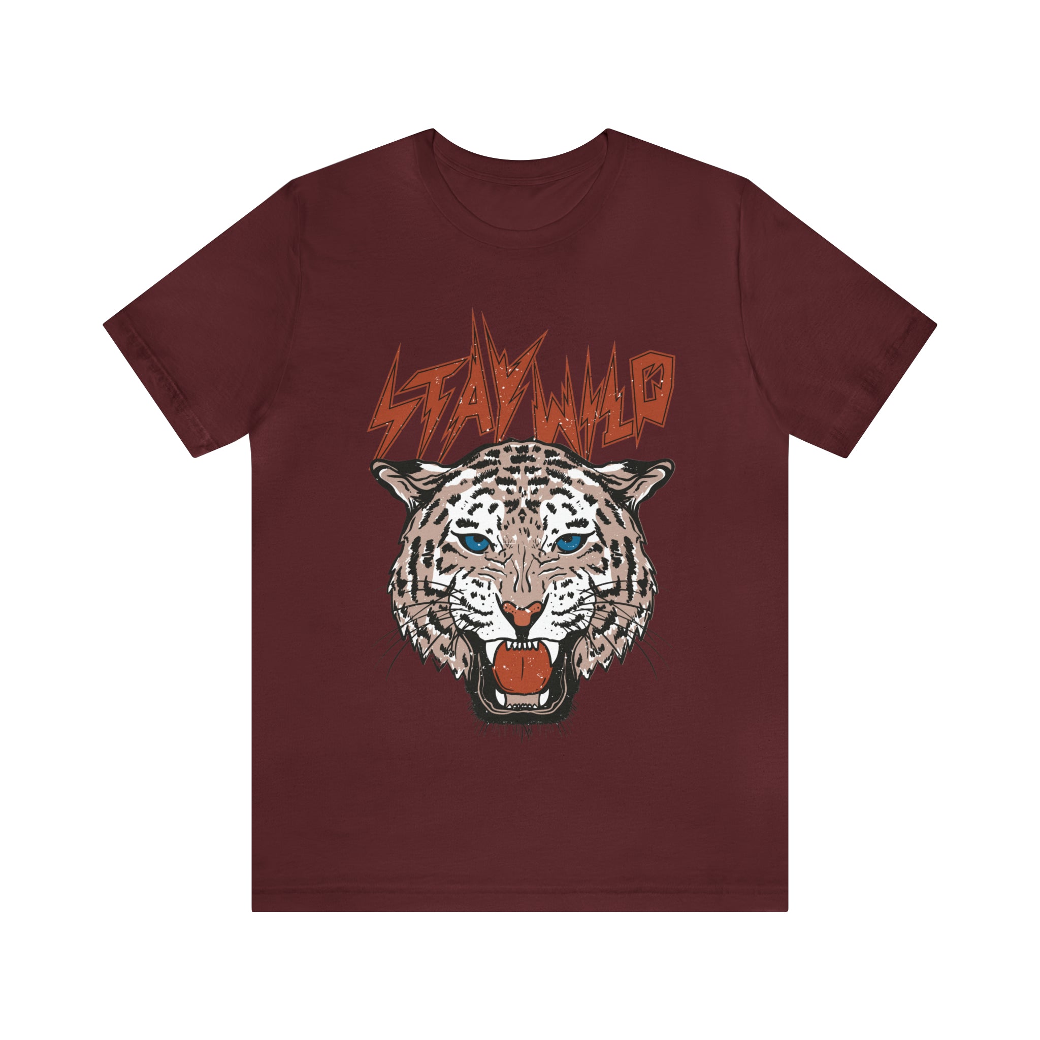 Stay Wild Unisex T-shirt Cougar Leopard Fun Ambitious Shirt Cat Lady Shirt
