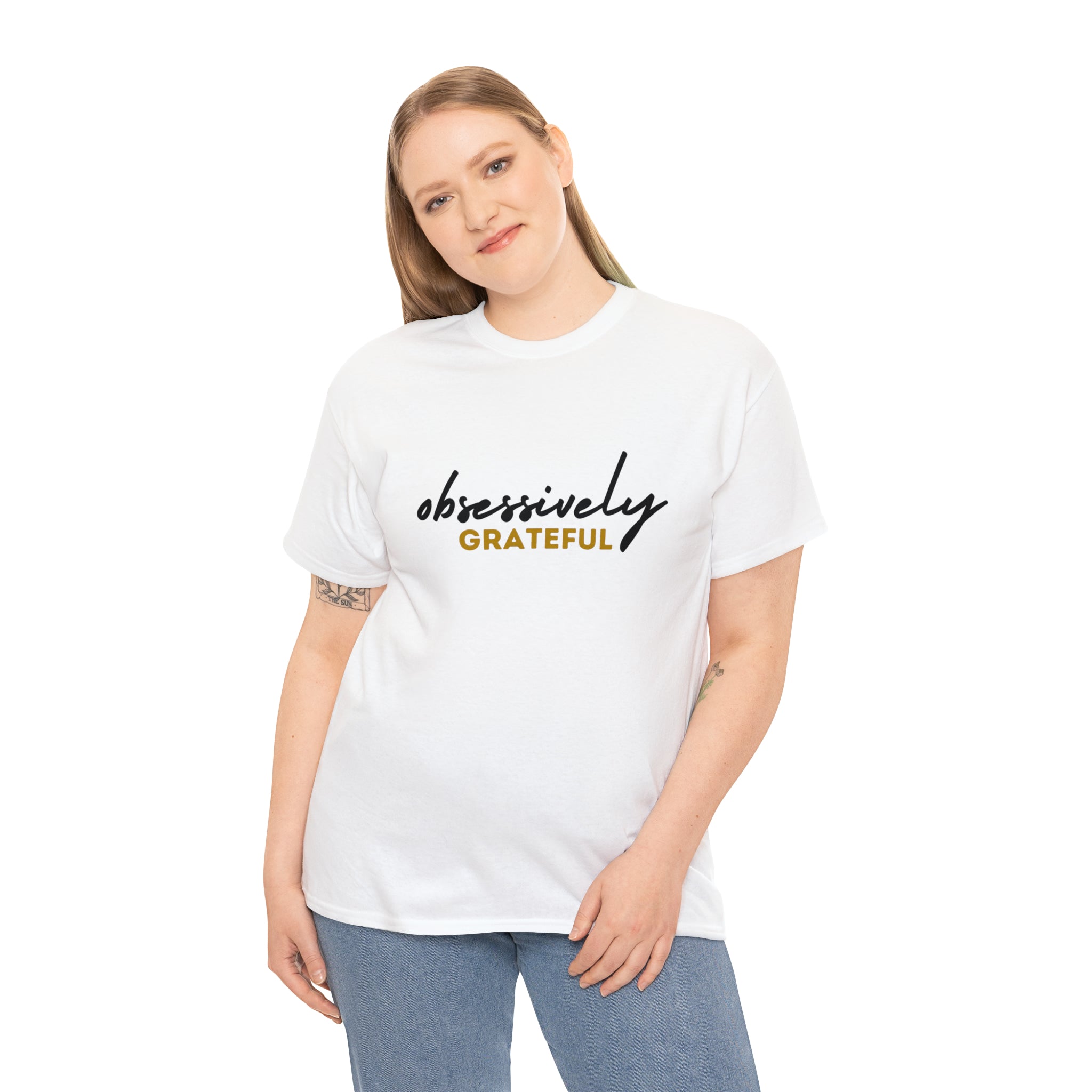 Obsessively Grateful Shirt | Minimalist Unisex T-Shirt