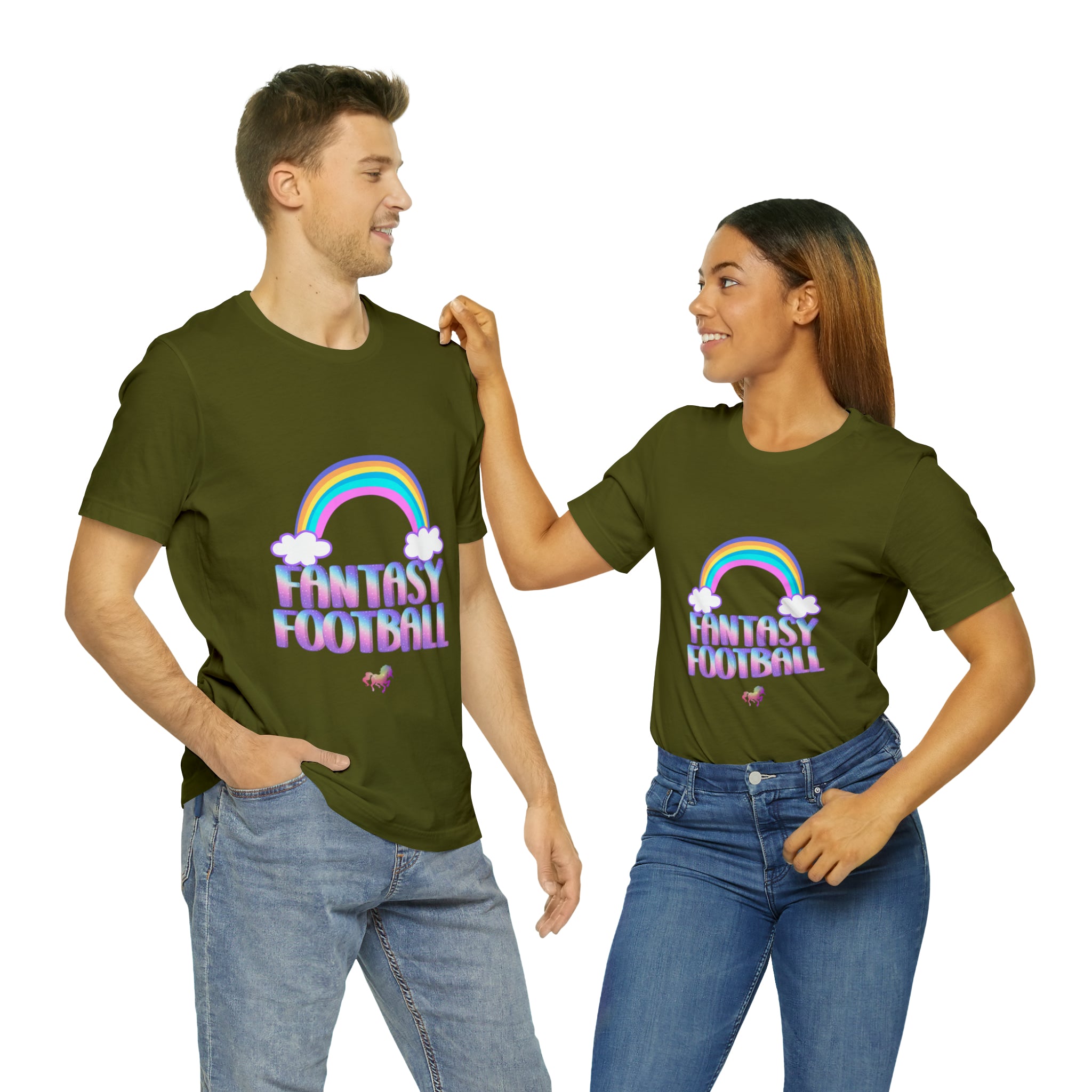 Cute Fantasy Football Shirt | Pink Cute Fantasy Football Unisex T-Shirt