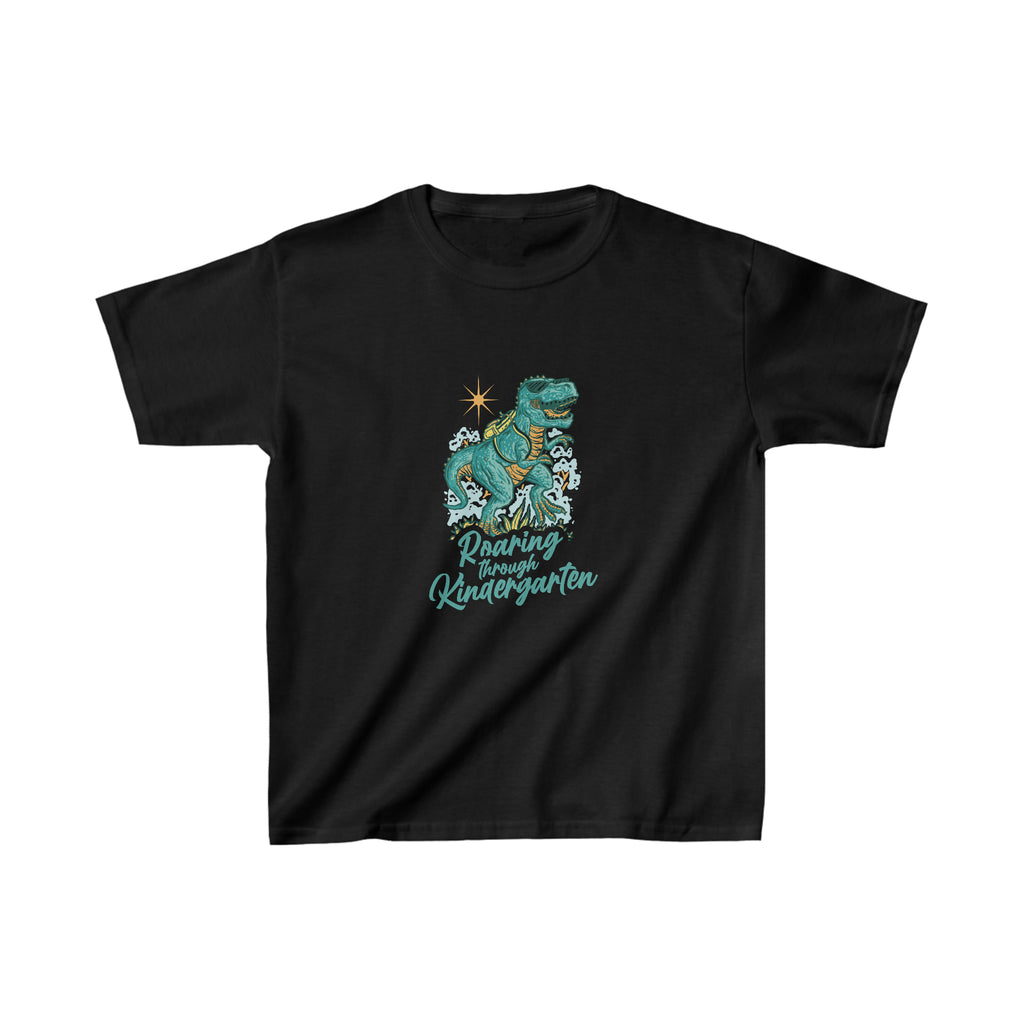 Dinosaur Roaring Through School 6 | School Kindergarten Kids Heavy Cotton™ Tee