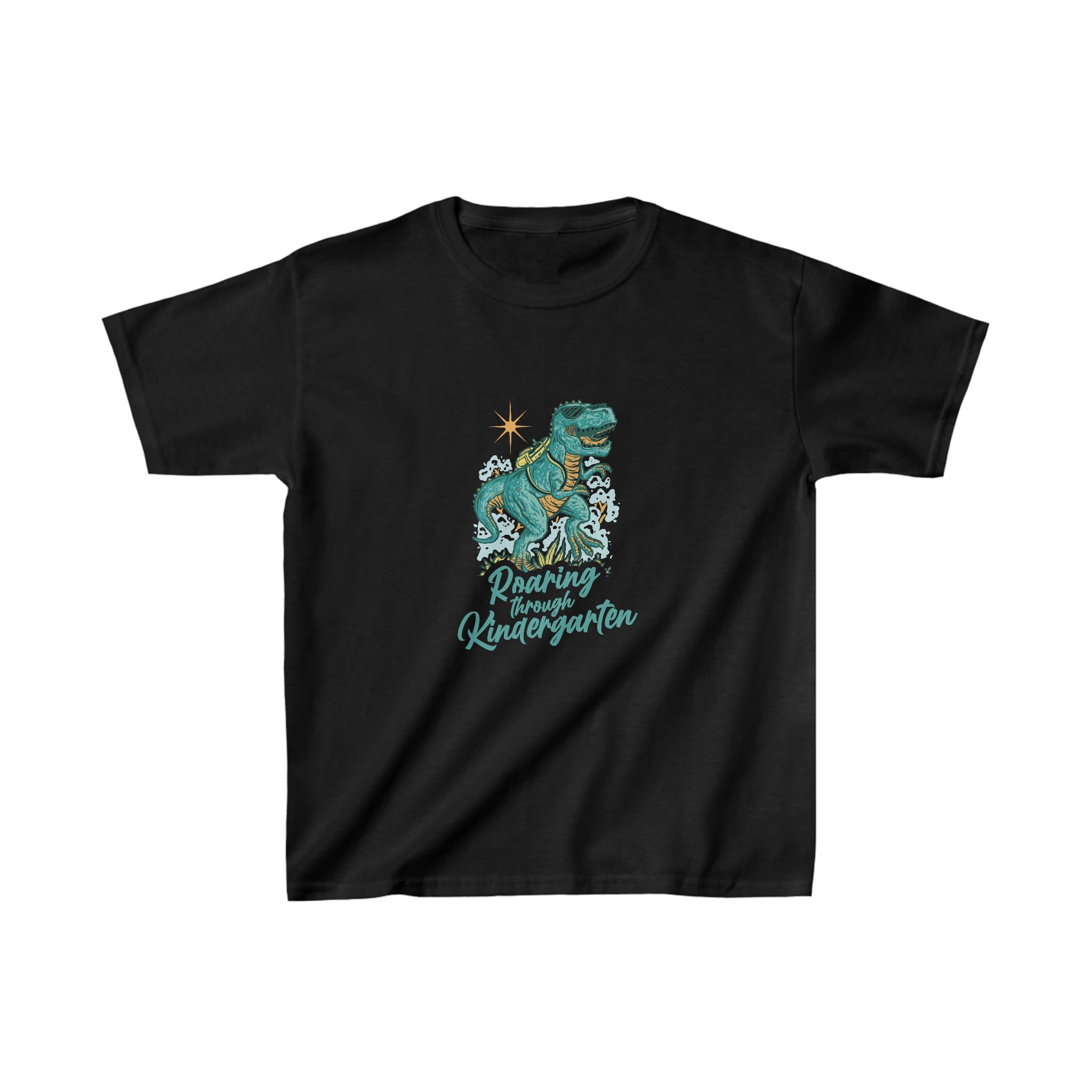 Dinosaur Roaring Through School 6 | School Kindergarten Kids Heavy Cotton™ Tee