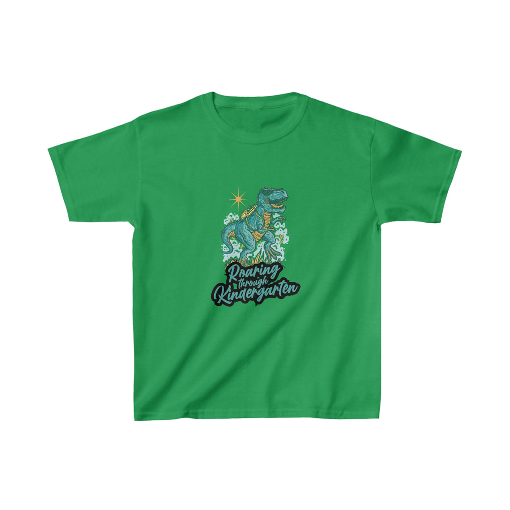Dinosaur Roaring Through School 6 | School Kindergarten Kids Heavy Cotton™ Tee