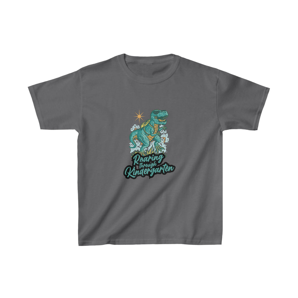 Dinosaur Roaring Through School 6 | School Kindergarten Kids Heavy Cotton™ Tee