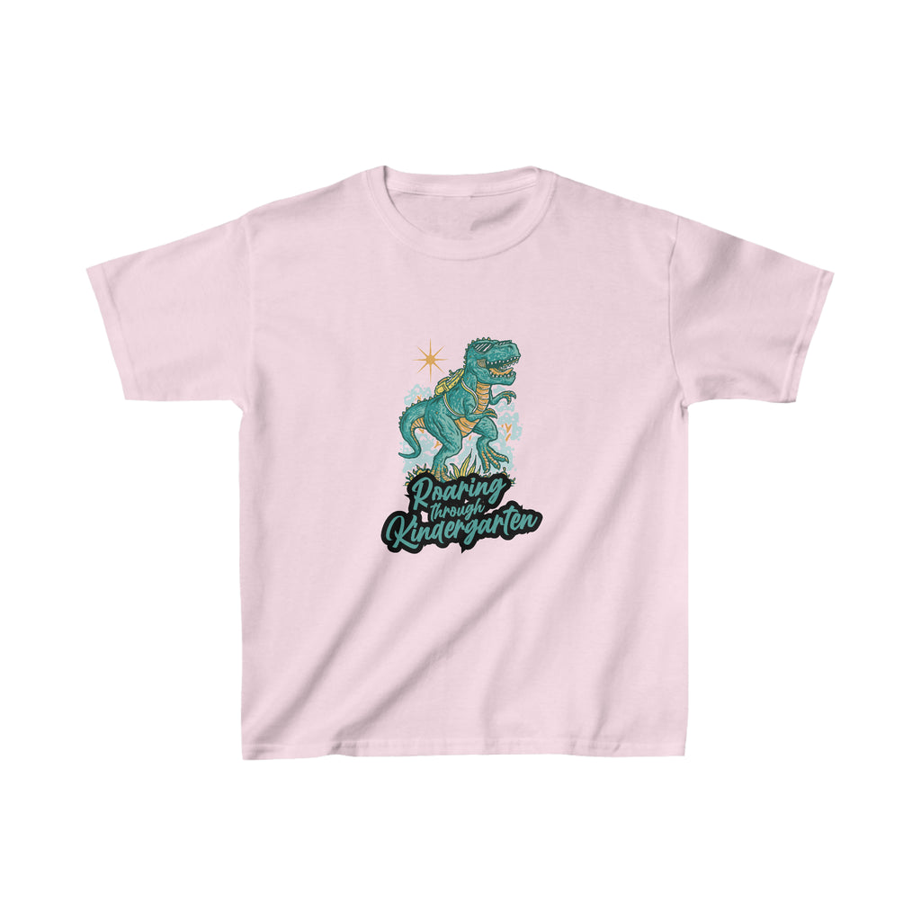 Dinosaur Roaring Through School 6 | School Kindergarten Kids Heavy Cotton™ Tee