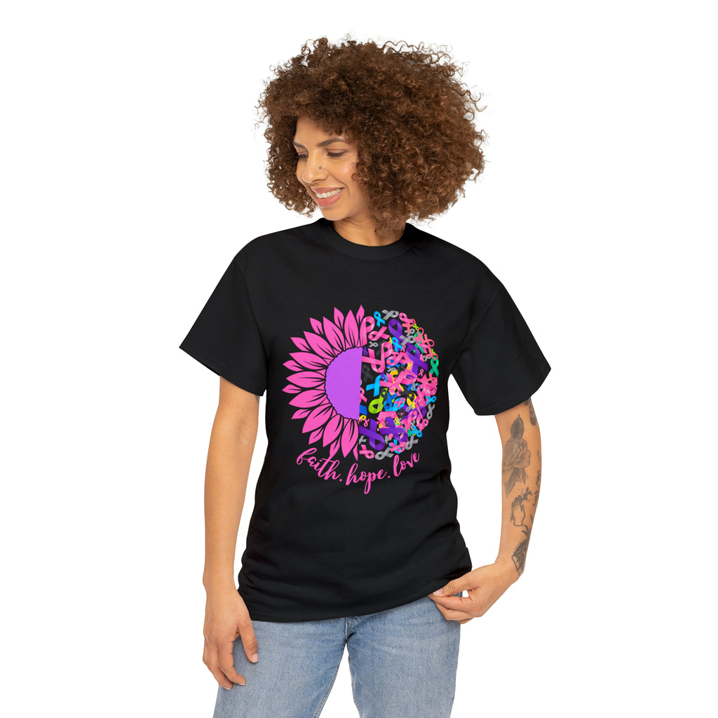 Faith Hope Love Shirt | Cancer Warrior Support Unisex T-Shirt