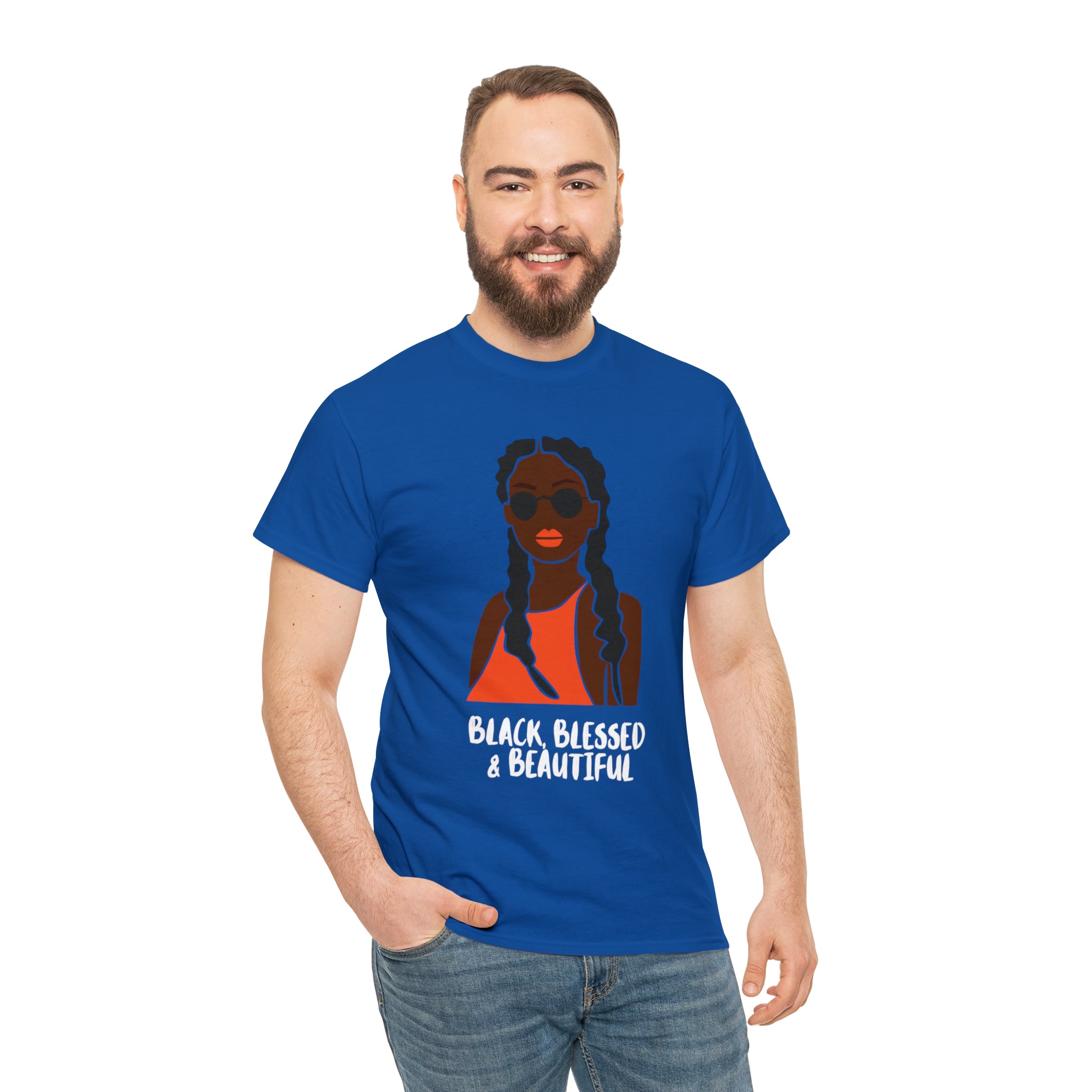 Black Blessed And Beautiful Shirt | Empowered & Beautiful Cotton T-shirt