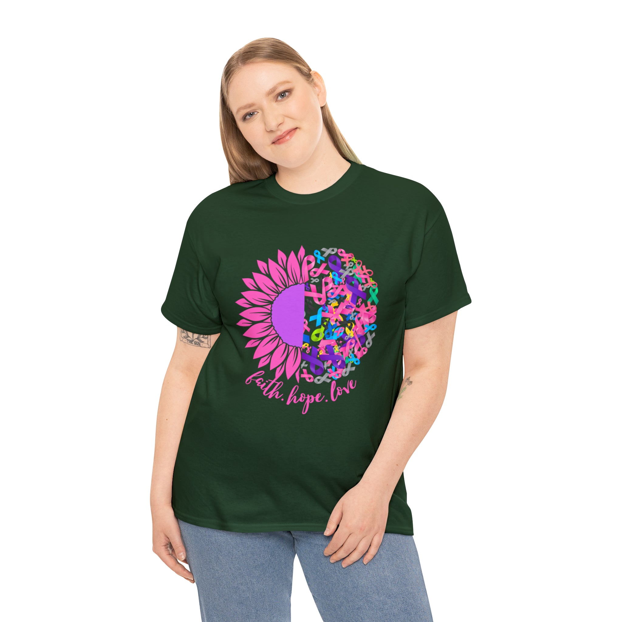 Faith Hope Love Shirt | Cancer Warrior Support Unisex T-Shirt