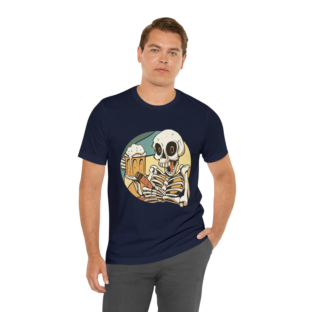 Skeleton Beer Shirt | Drink Beer Unisex T-Shirt