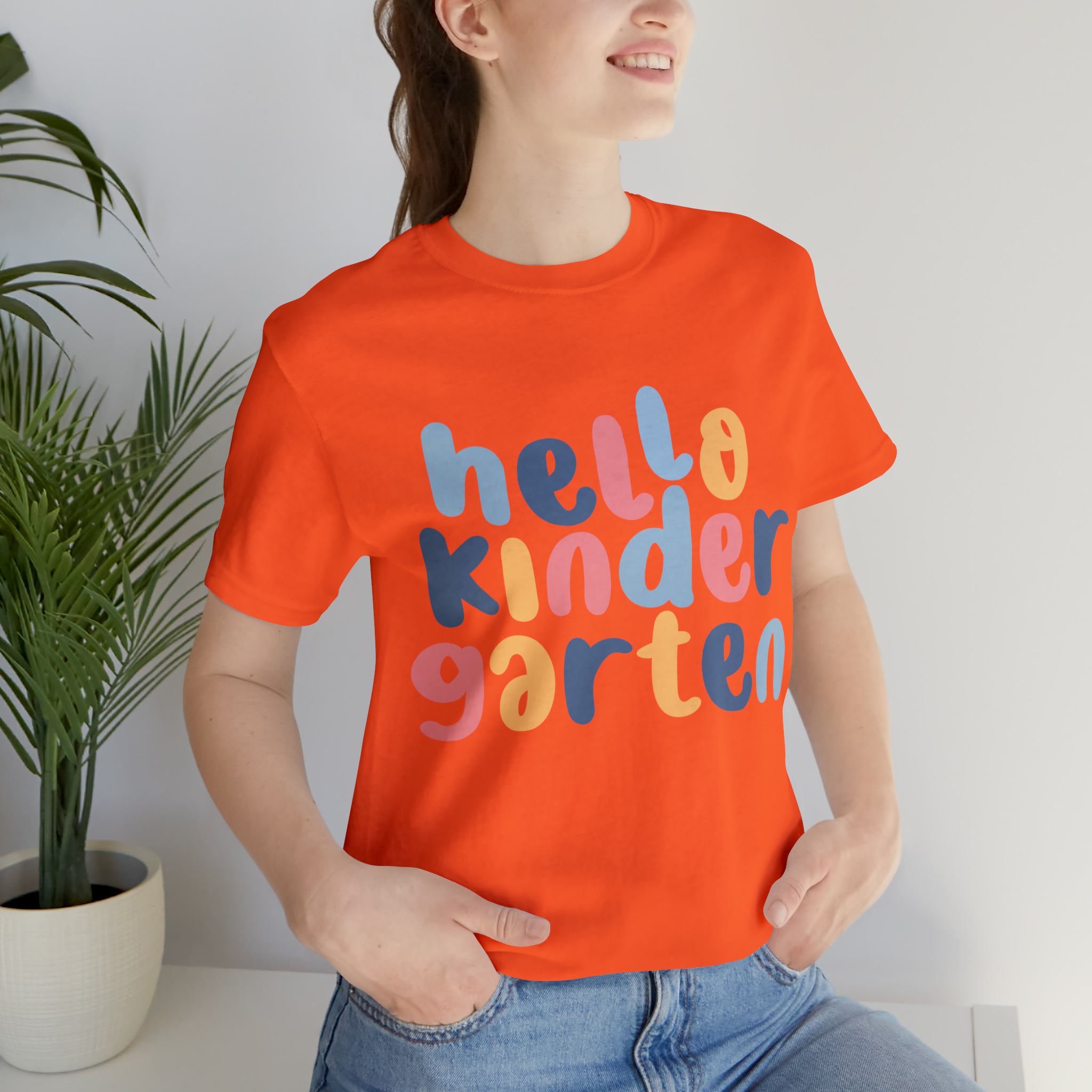 Hello Kindergarten School Shirt | First day of School Unisex T-Shirt
