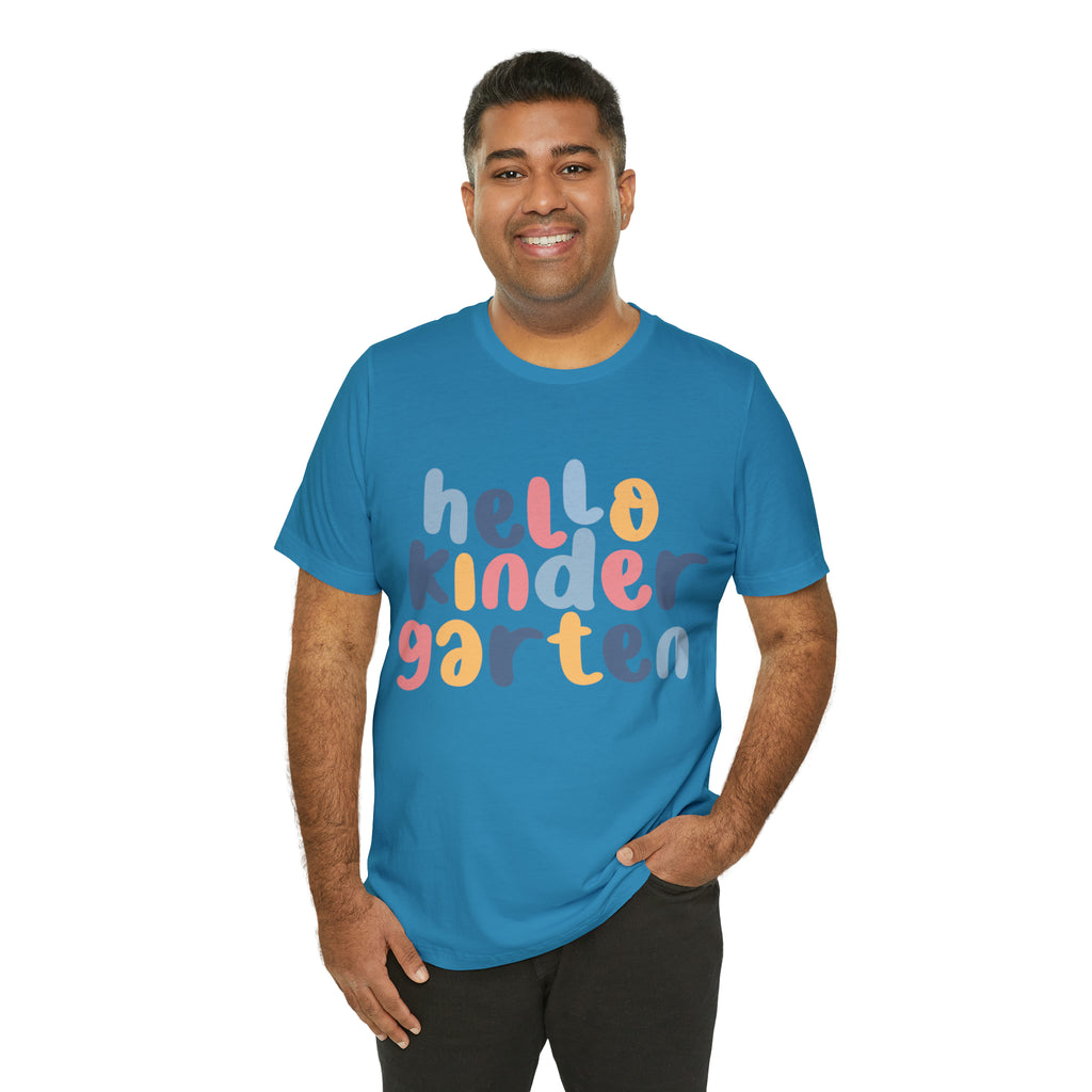 Hello Kindergarten School Shirt | First day of School Unisex T-Shirt