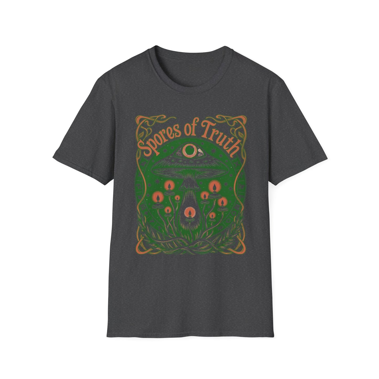 Mushroom 'Spores of Truth' T-Shirt — Psychedelic Fungi Graphic Tee