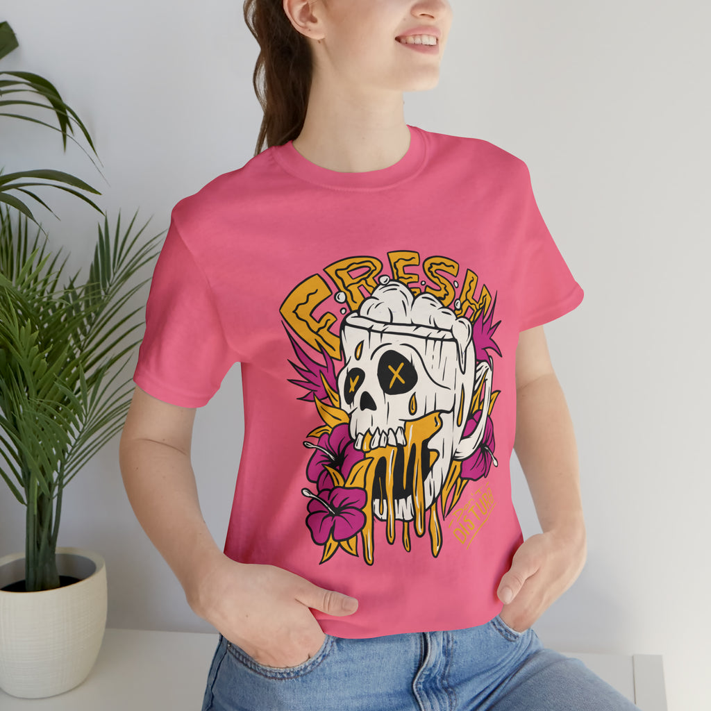 Fresh Beer Skull Shirt | Drink Beer Unisex T-Shirt