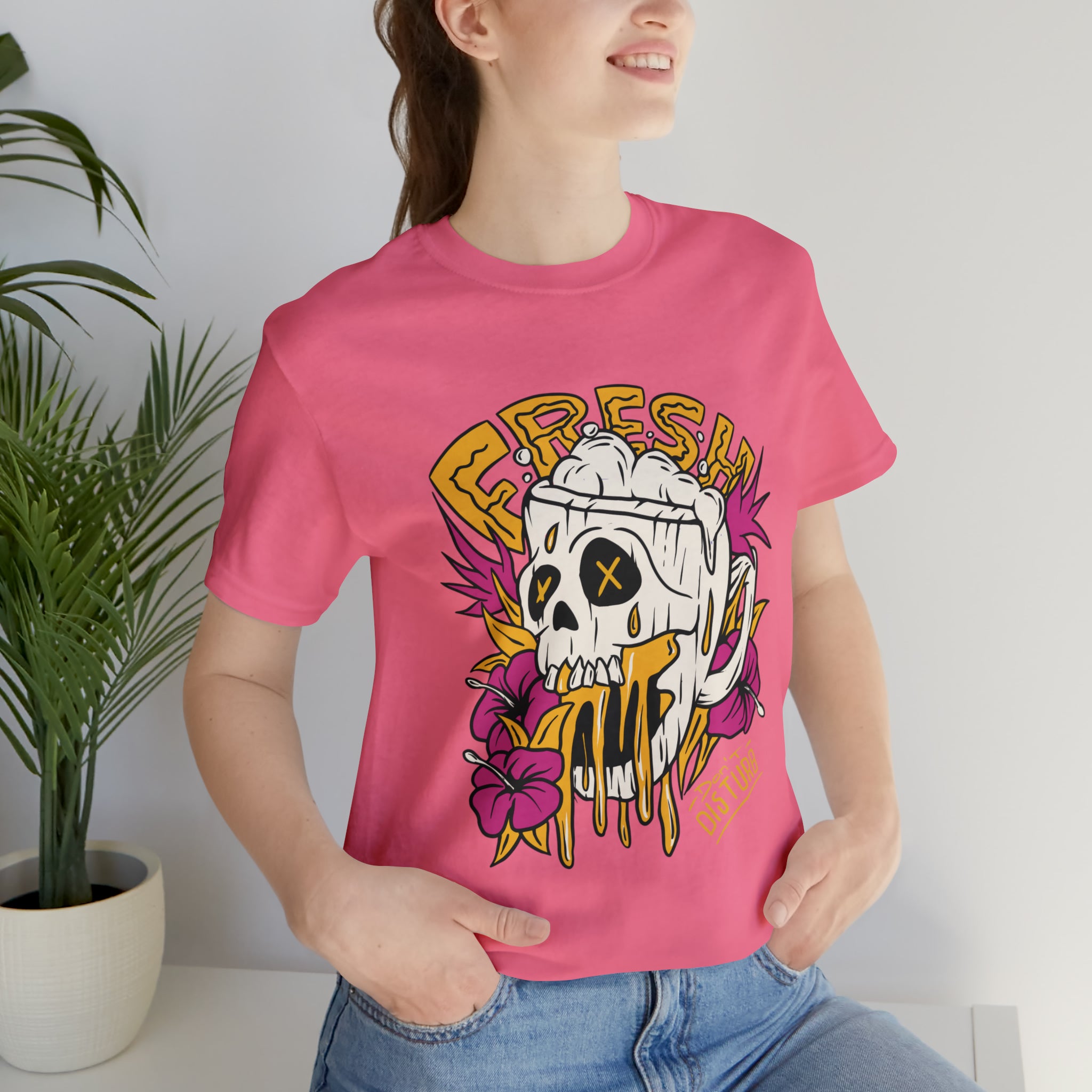 Fresh Beer Skull Shirt | Drink Beer Unisex T-Shirt