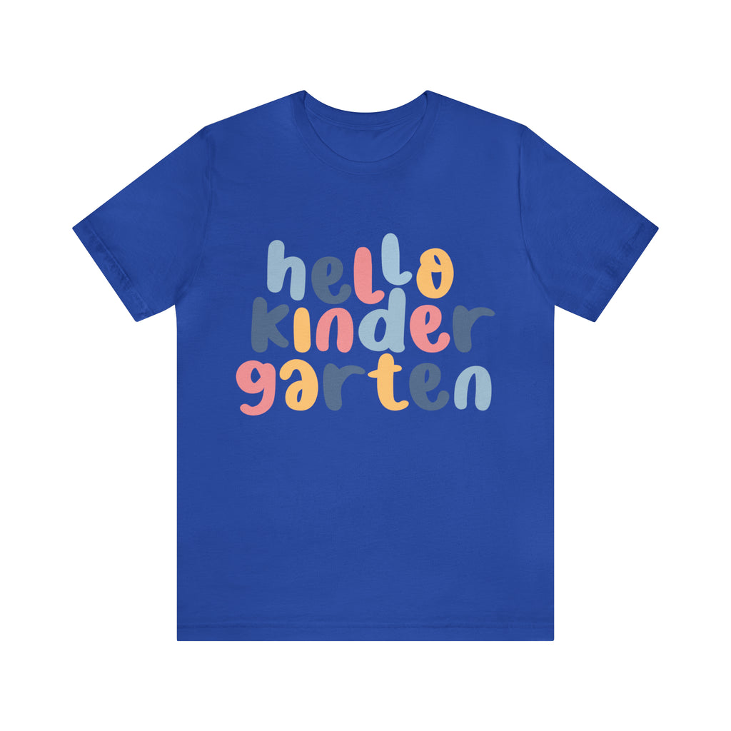 Hello Kindergarten School Shirt | First day of School Unisex T-Shirt
