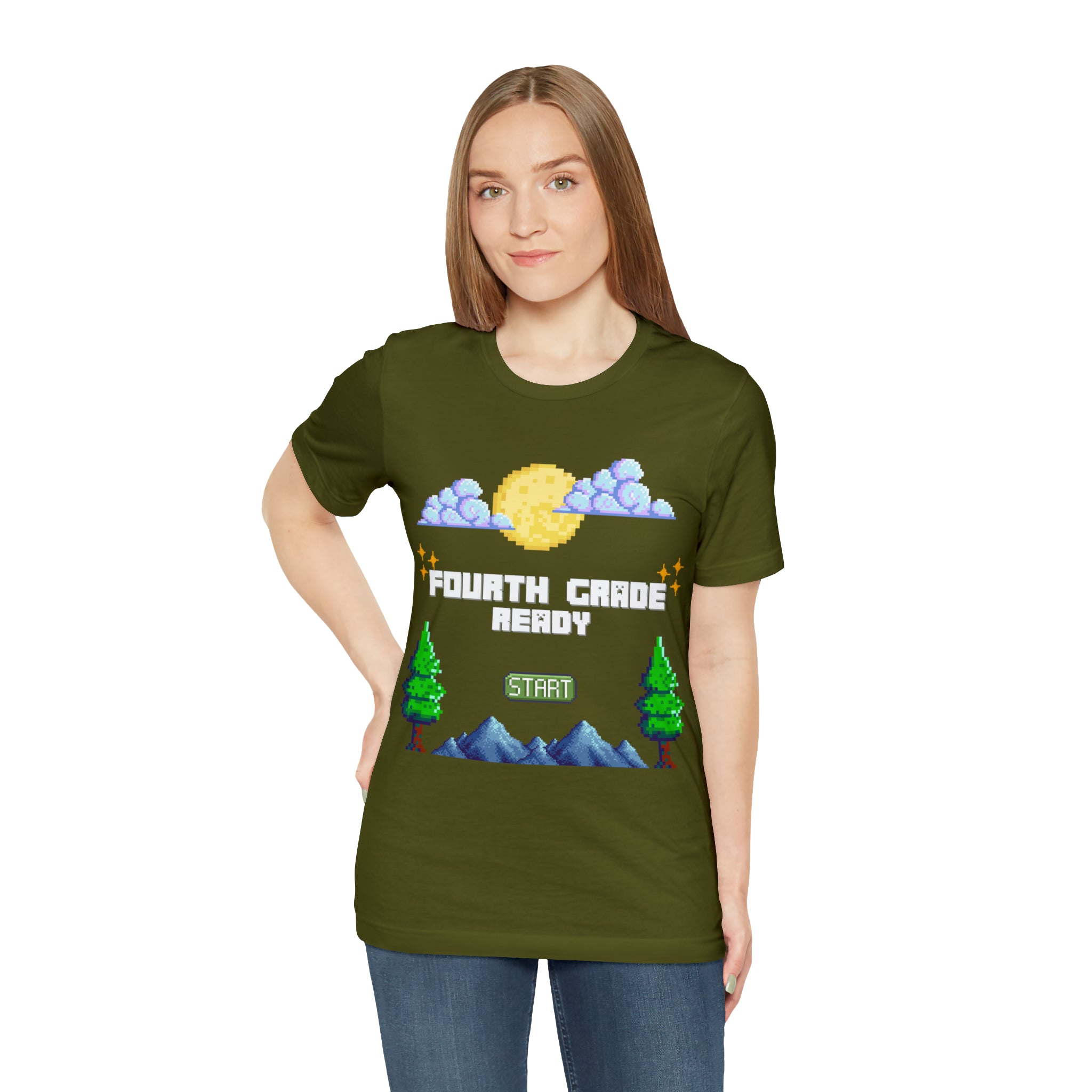 Fourth Grade Ready Pixel Shirt | Minecraft Unisex T-Shirt