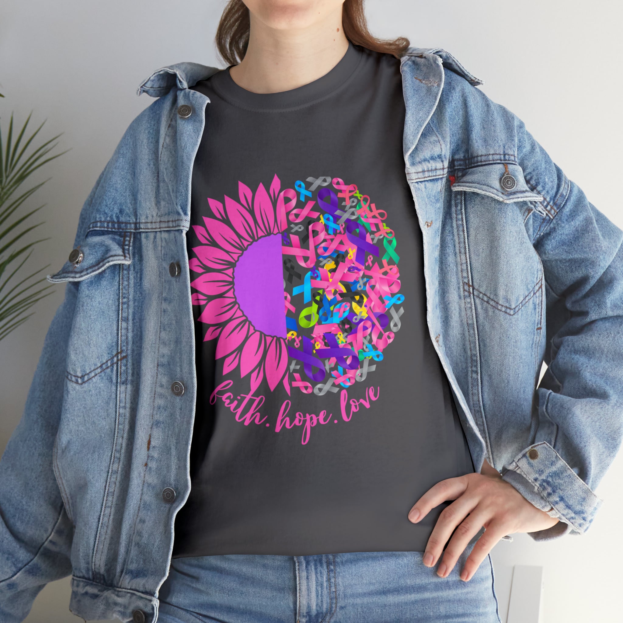 Faith Hope Love Shirt | Cancer Warrior Support Unisex T-Shirt