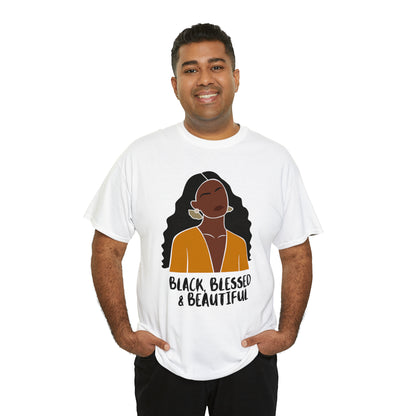 Black, Blessed & Beautiful Shirt | Empowered & Beautiful Cotton T-shirt
