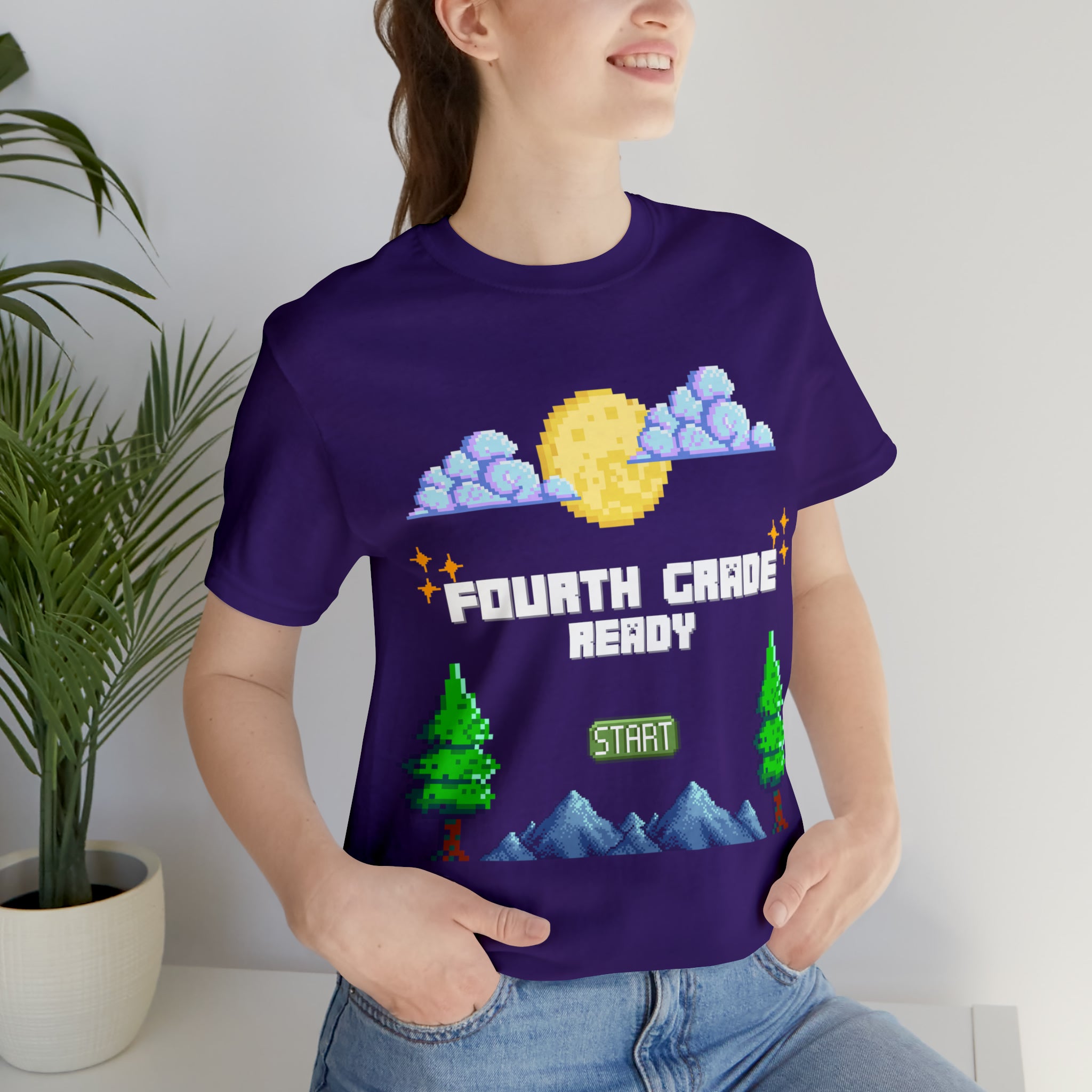 Fourth Grade Ready Pixel Shirt | Minecraft Unisex T-Shirt