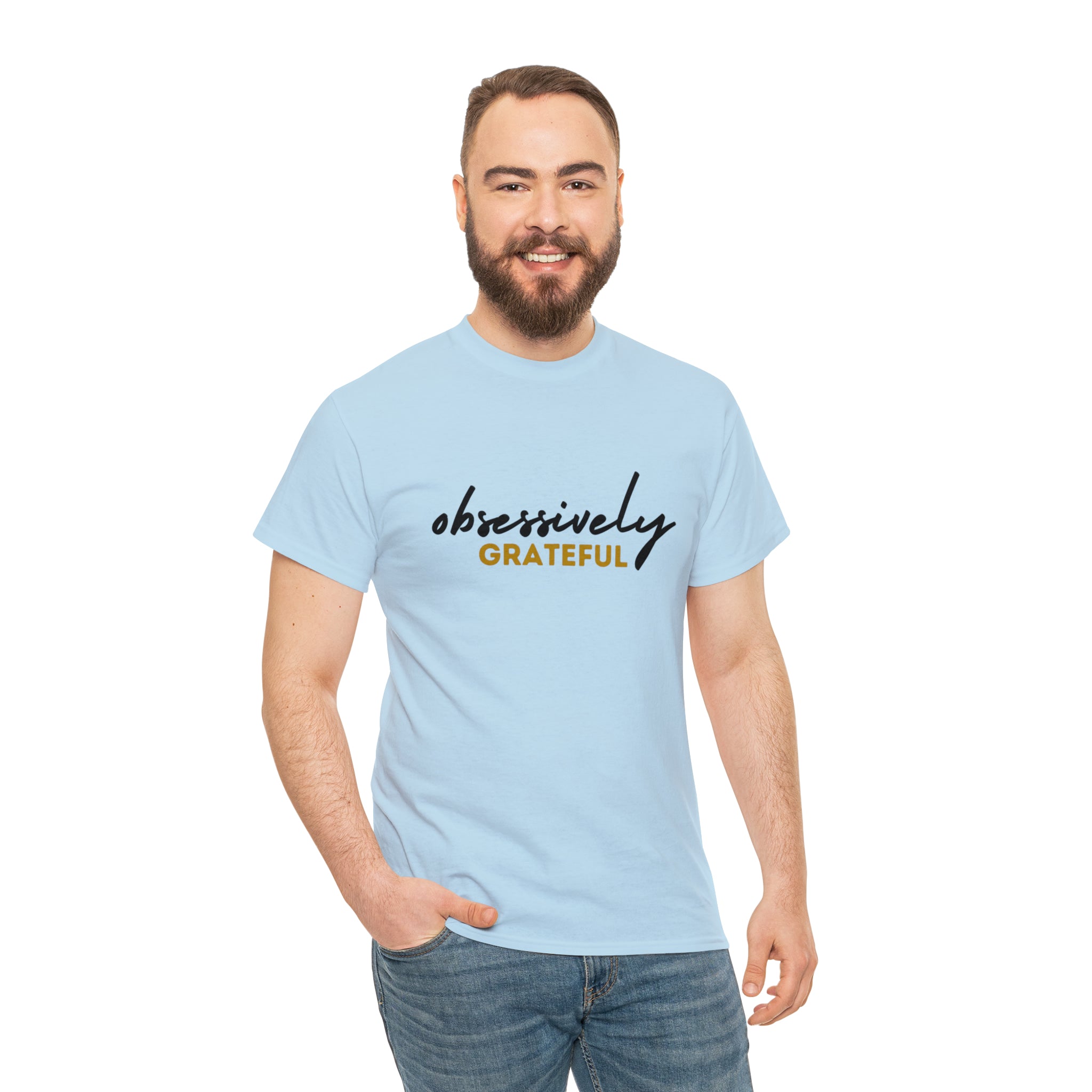 Obsessively Grateful Shirt | Minimalist Unisex T-Shirt