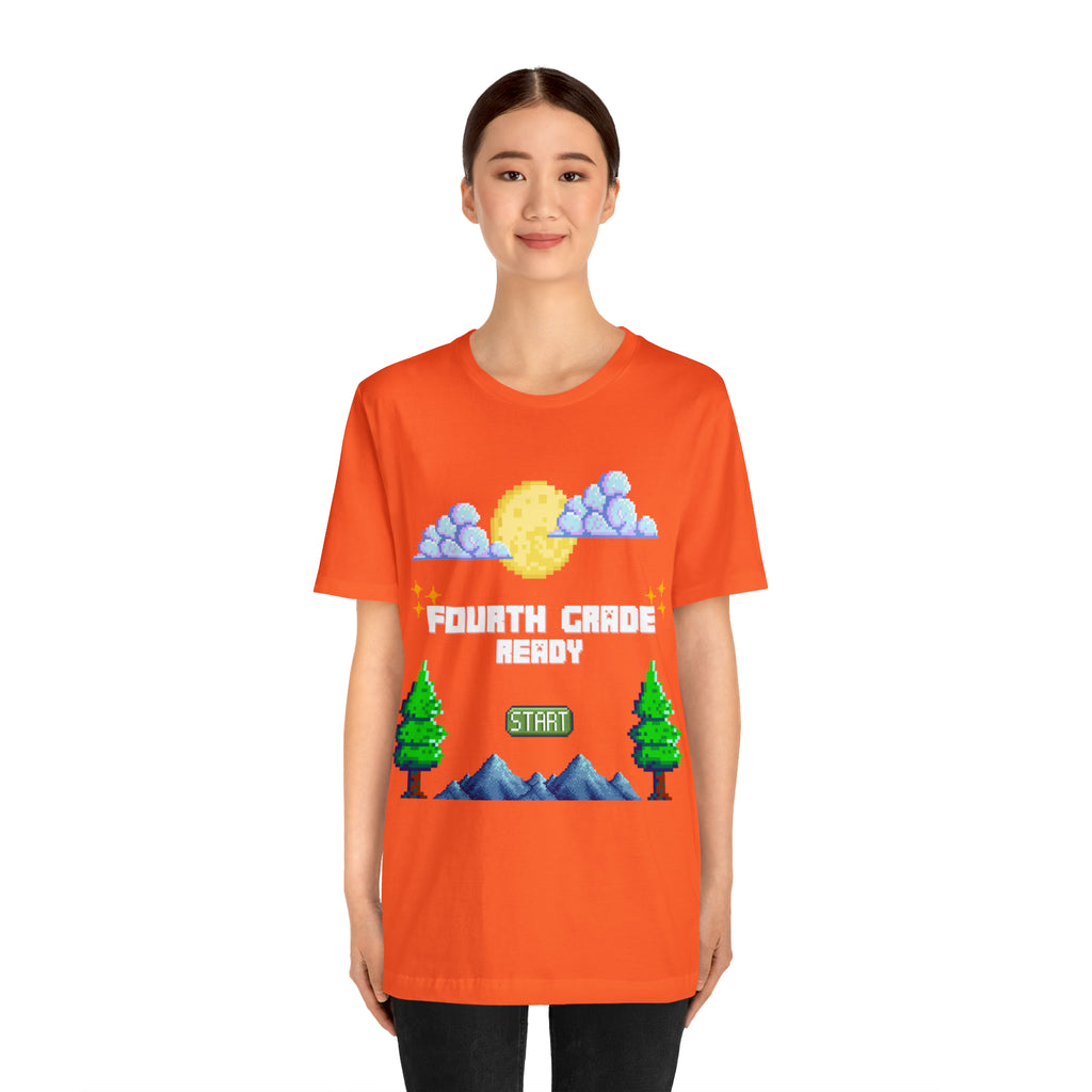 Fourth Grade Ready Pixel Shirt | Minecraft Unisex T-Shirt