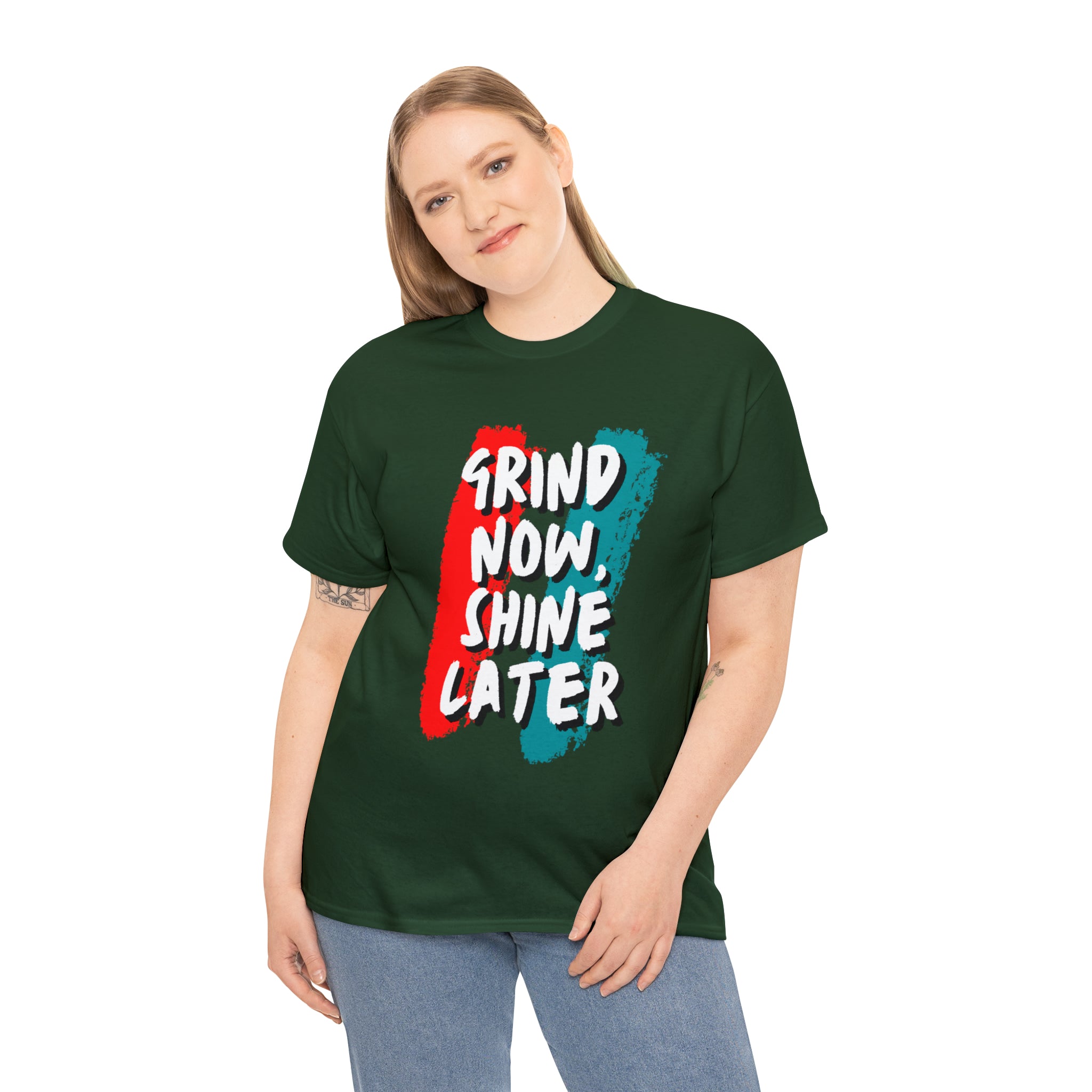 Grind Now, Shine Later Shirt | Hustler In Motion Unisex T-Shirt
