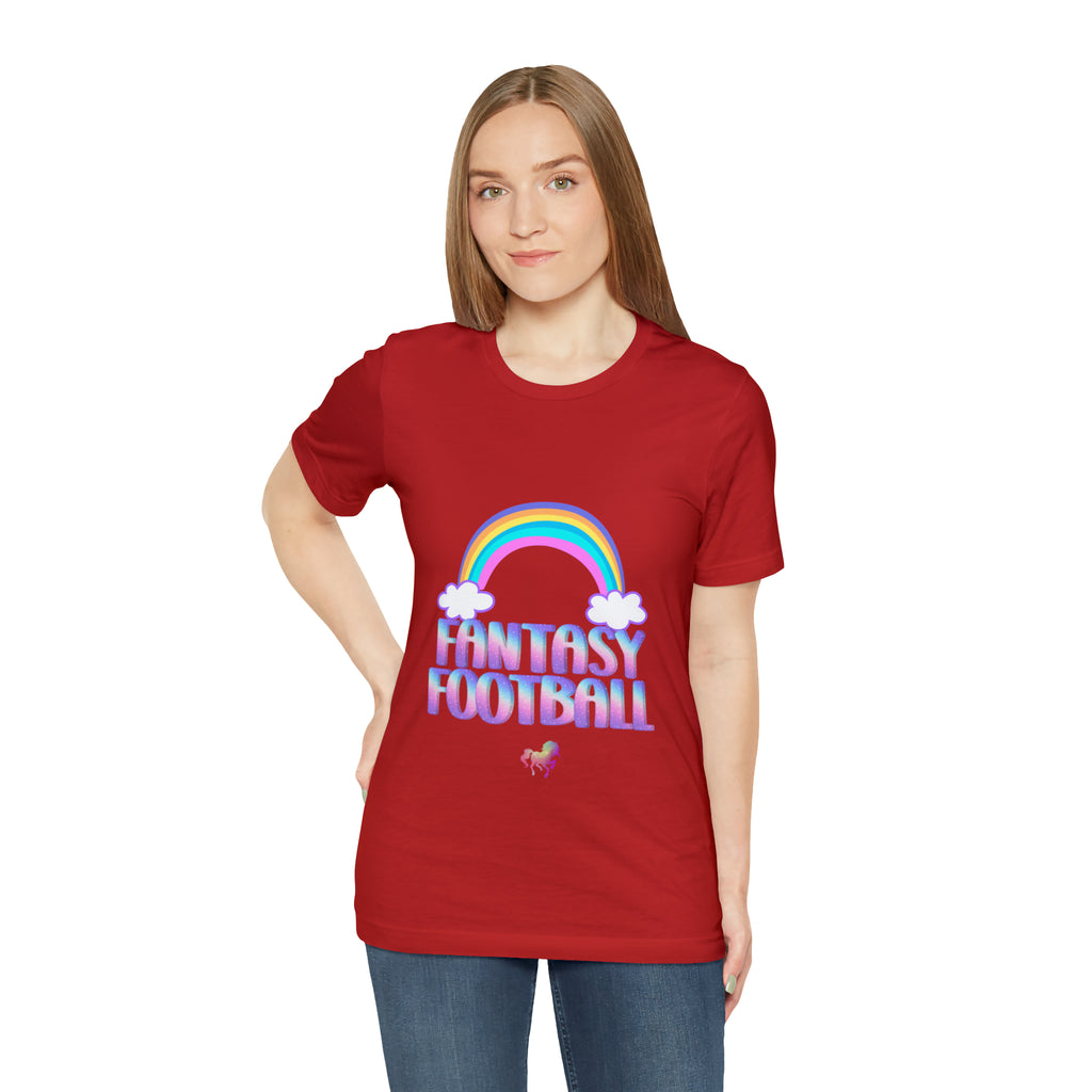 Cute Fantasy Football Shirt | Pink Cute Fantasy Football Unisex T-Shirt