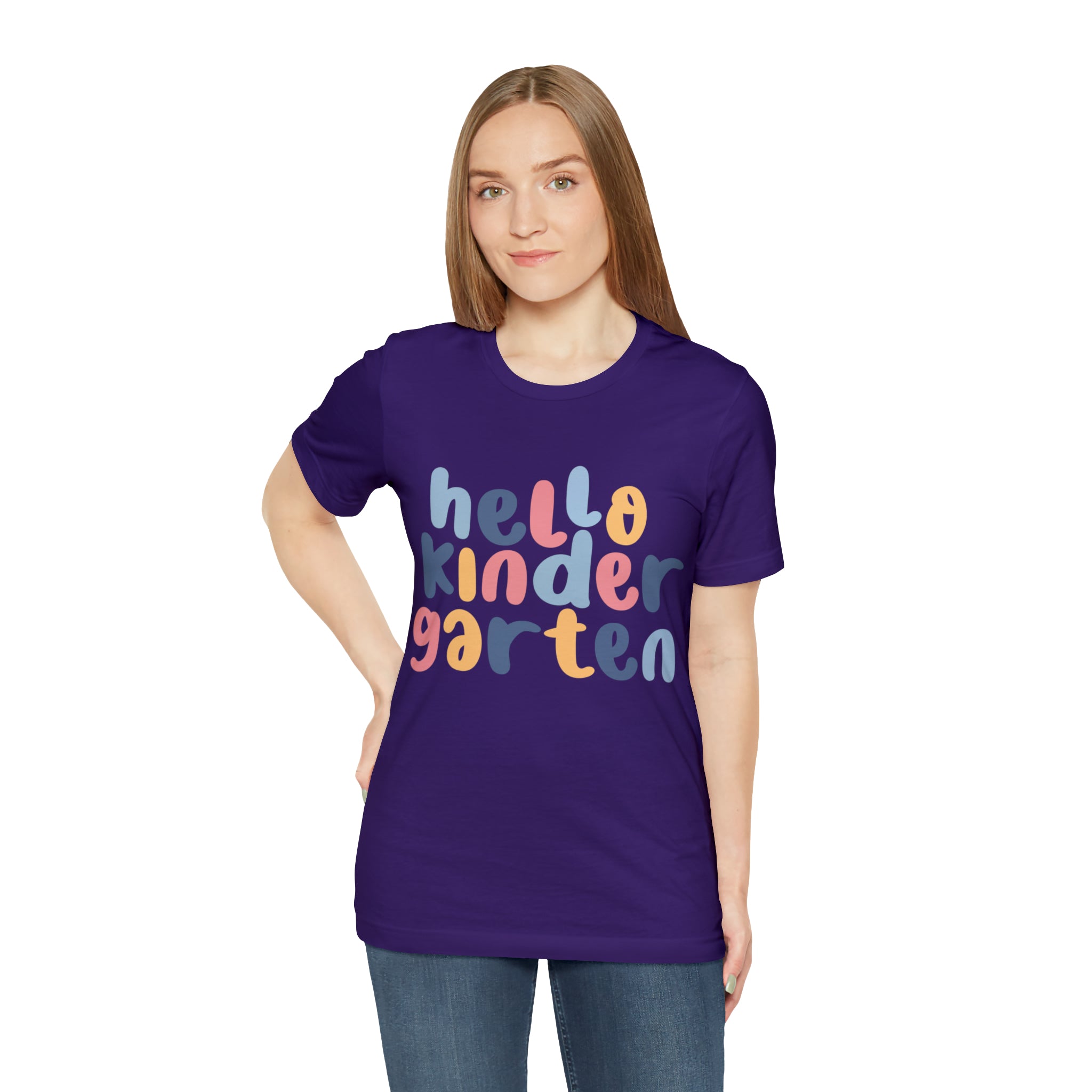 Hello Kindergarten School Shirt | First day of School Unisex T-Shirt