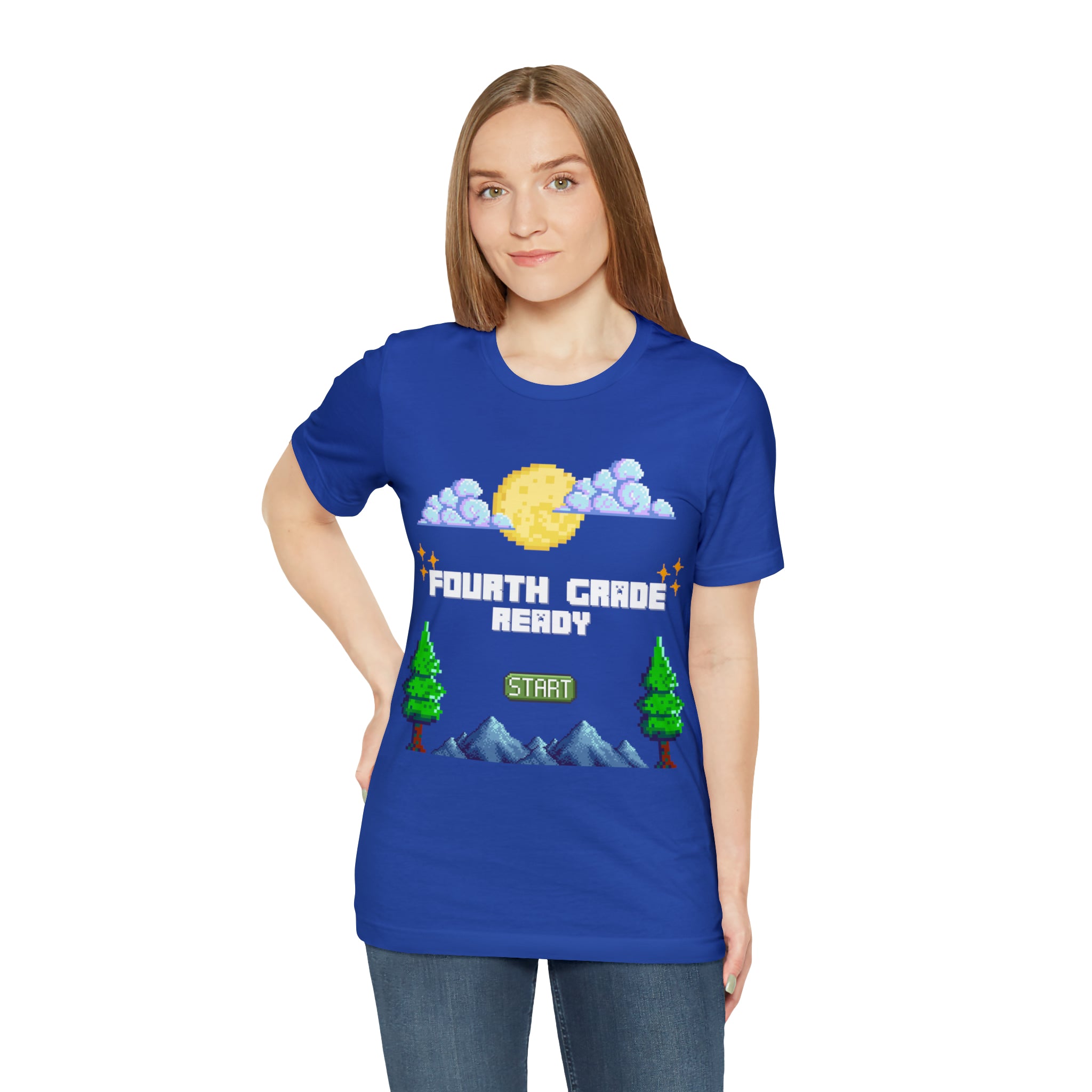 Fourth Grade Ready Pixel Shirt | Minecraft Unisex T-Shirt