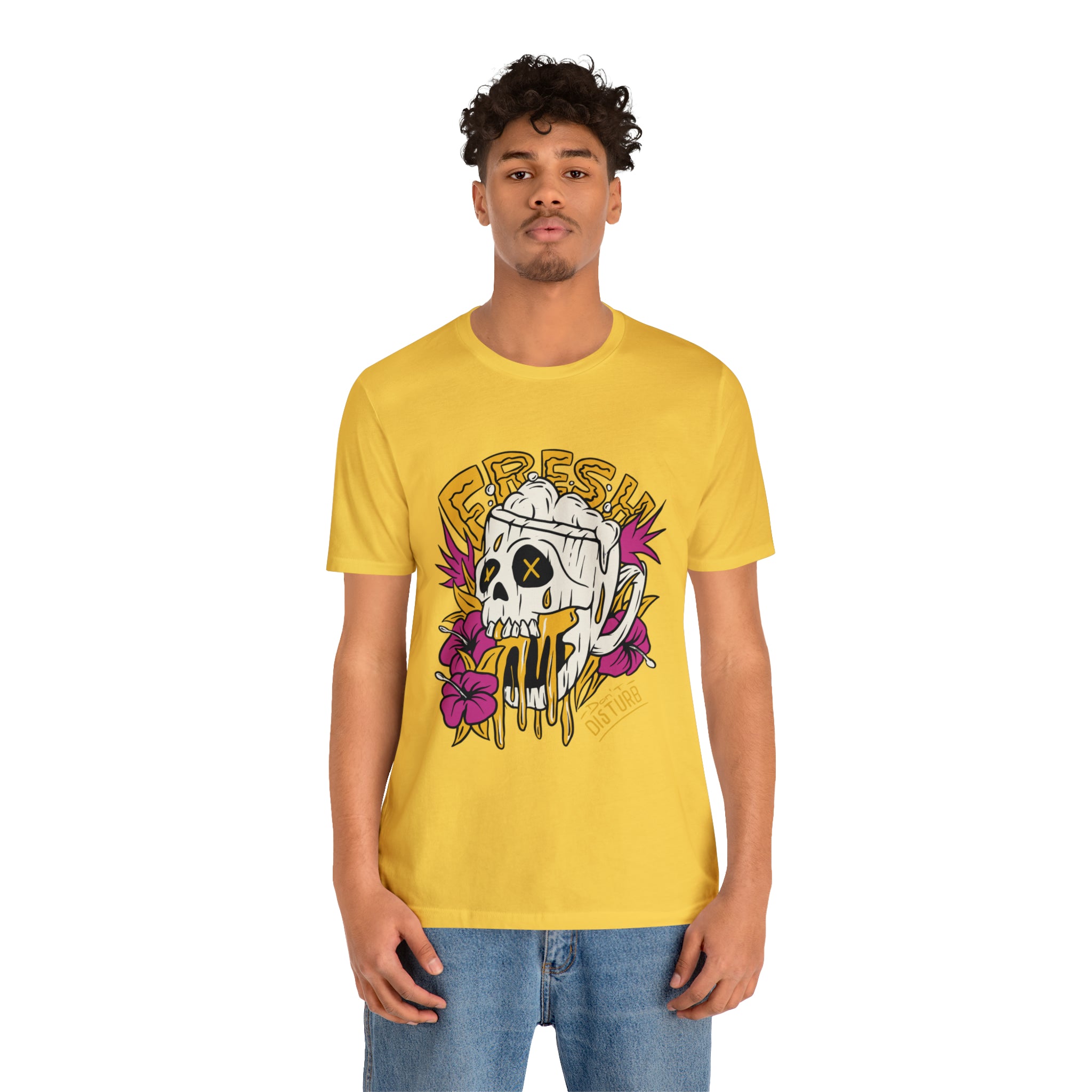 Fresh Beer Skull Shirt | Drink Beer Unisex T-Shirt