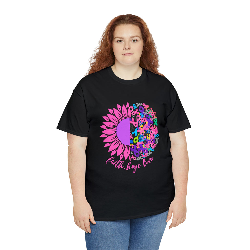 Faith Hope Love Shirt | Cancer Warrior Support Unisex T-Shirt